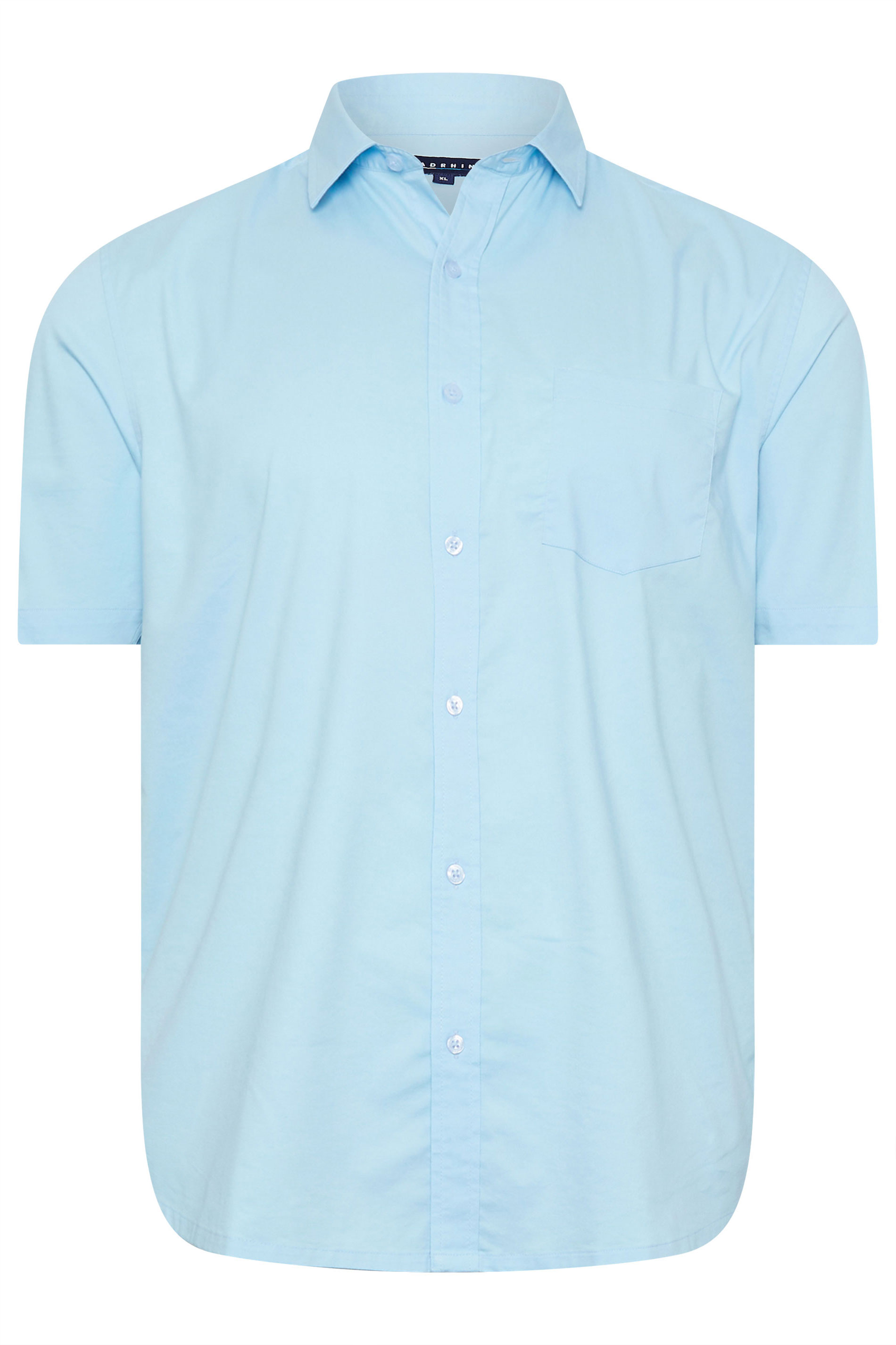 BadRhino Big & Tall Light Blue Short Sleeve Shirt 6