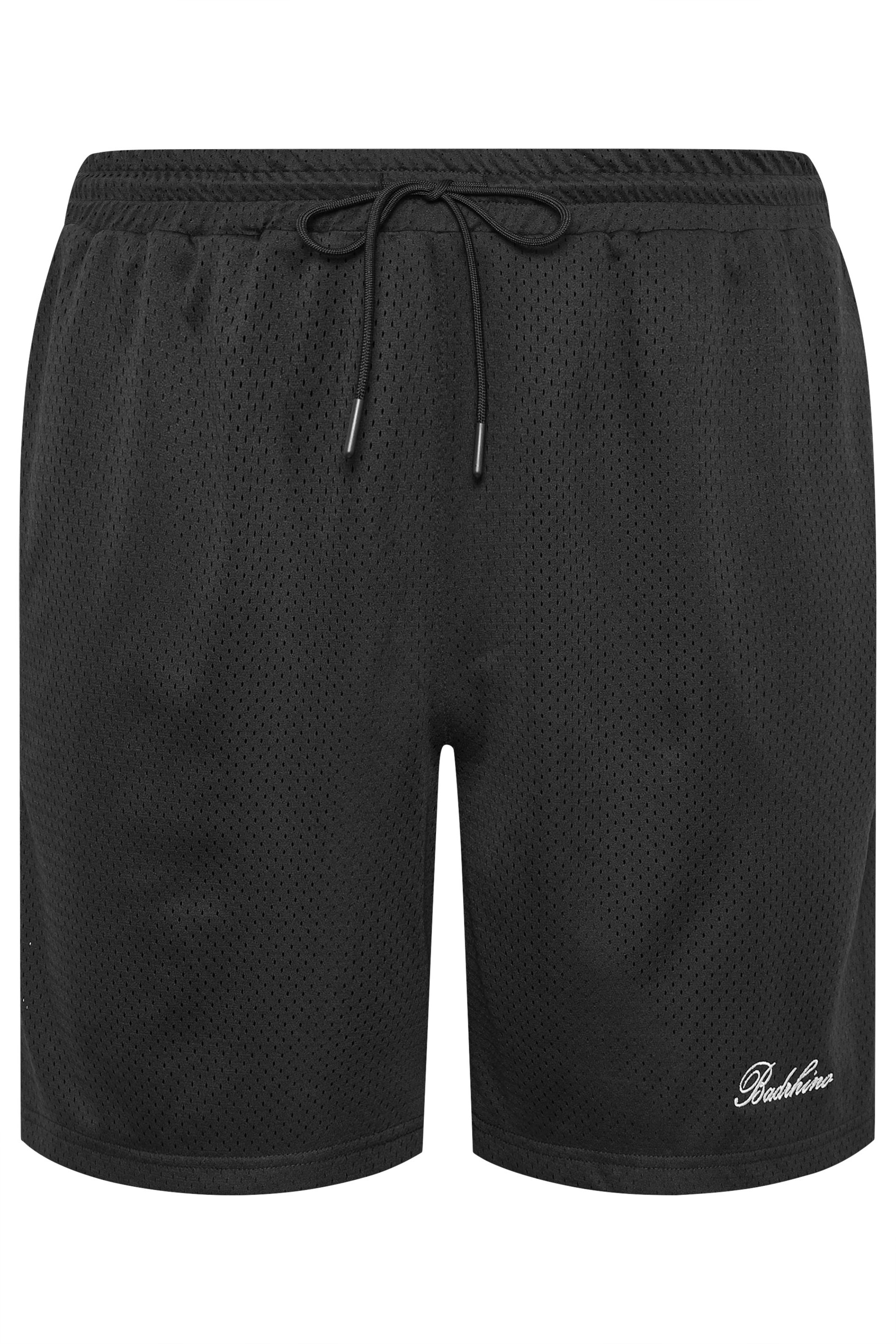 BadRhino Big & Tall Black Lightweight Mesh Shorts | BadRhino 3