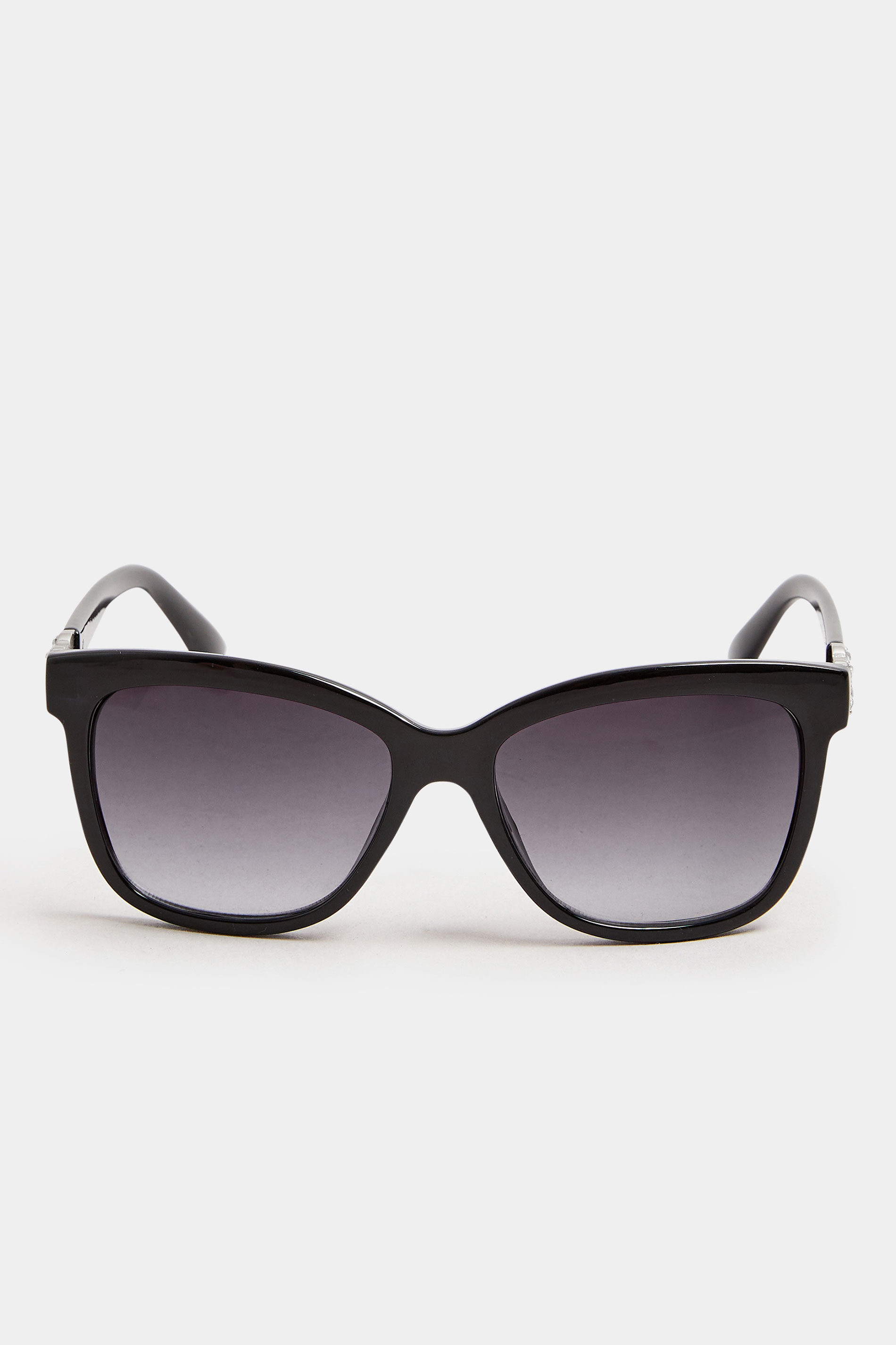Black Diamante Arm Sunglasses | Yours Clothing 3