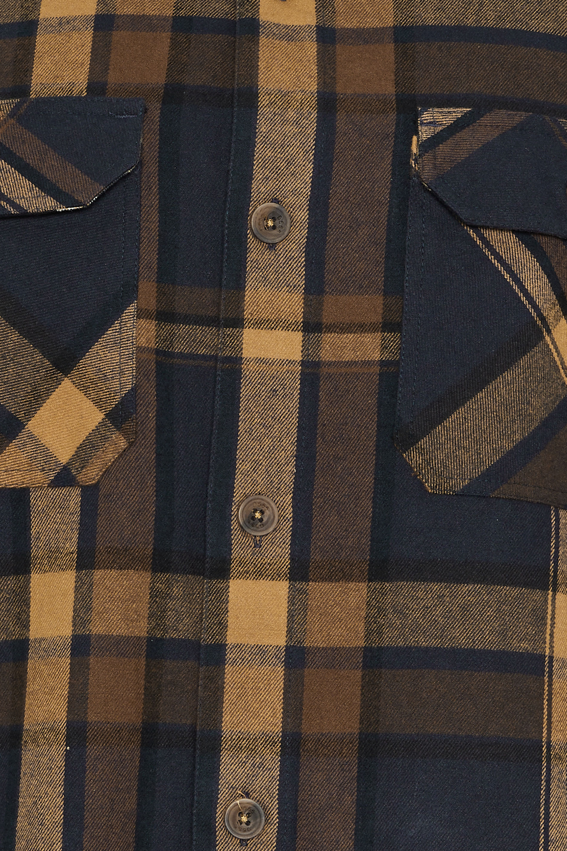 D555 Big & Tall Navy Blue Check Overshirt | BadRhino 6