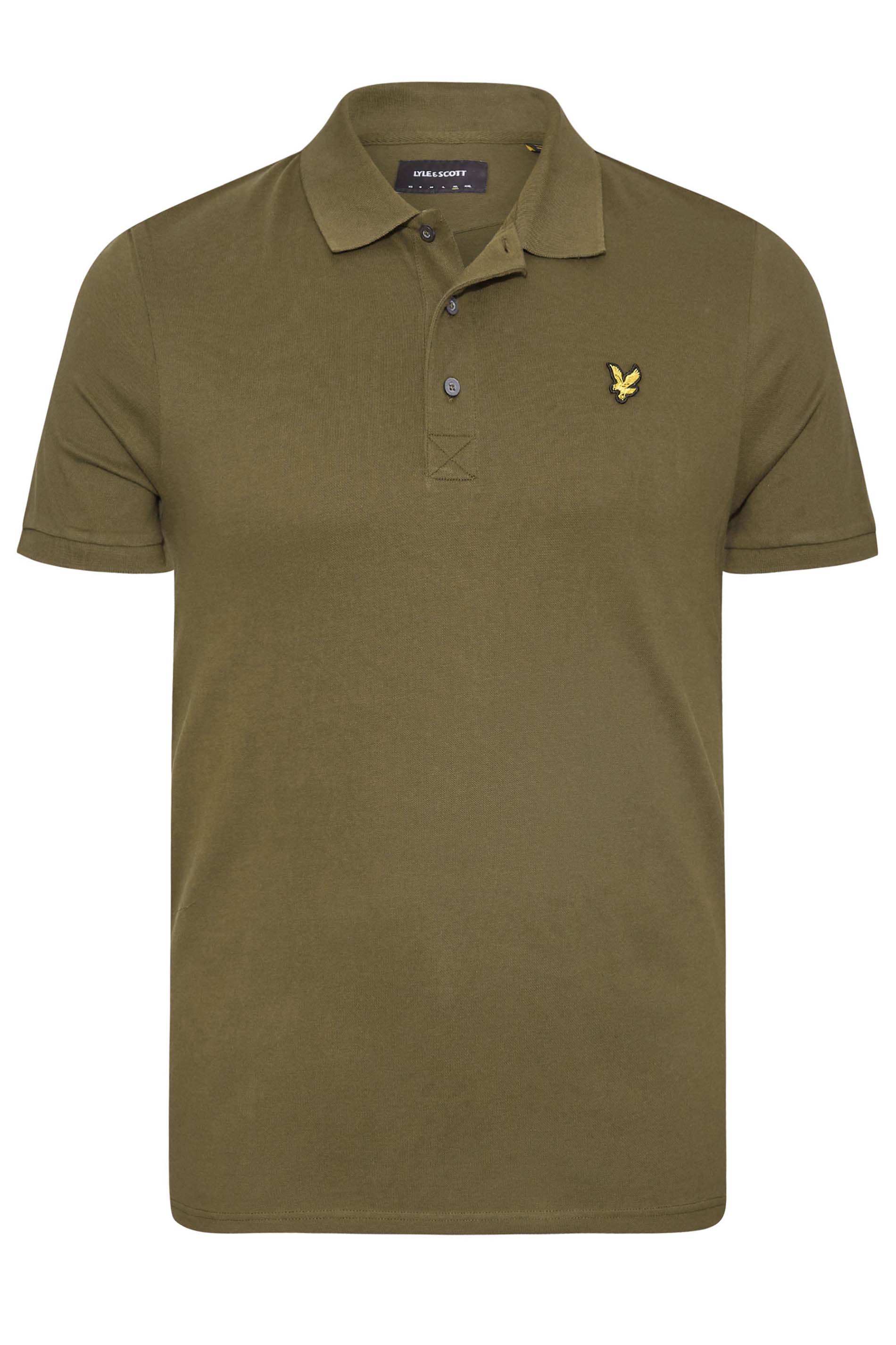 LYLE & SCOTT Khaki Green Logo Polo Shirt | BadRhino 3