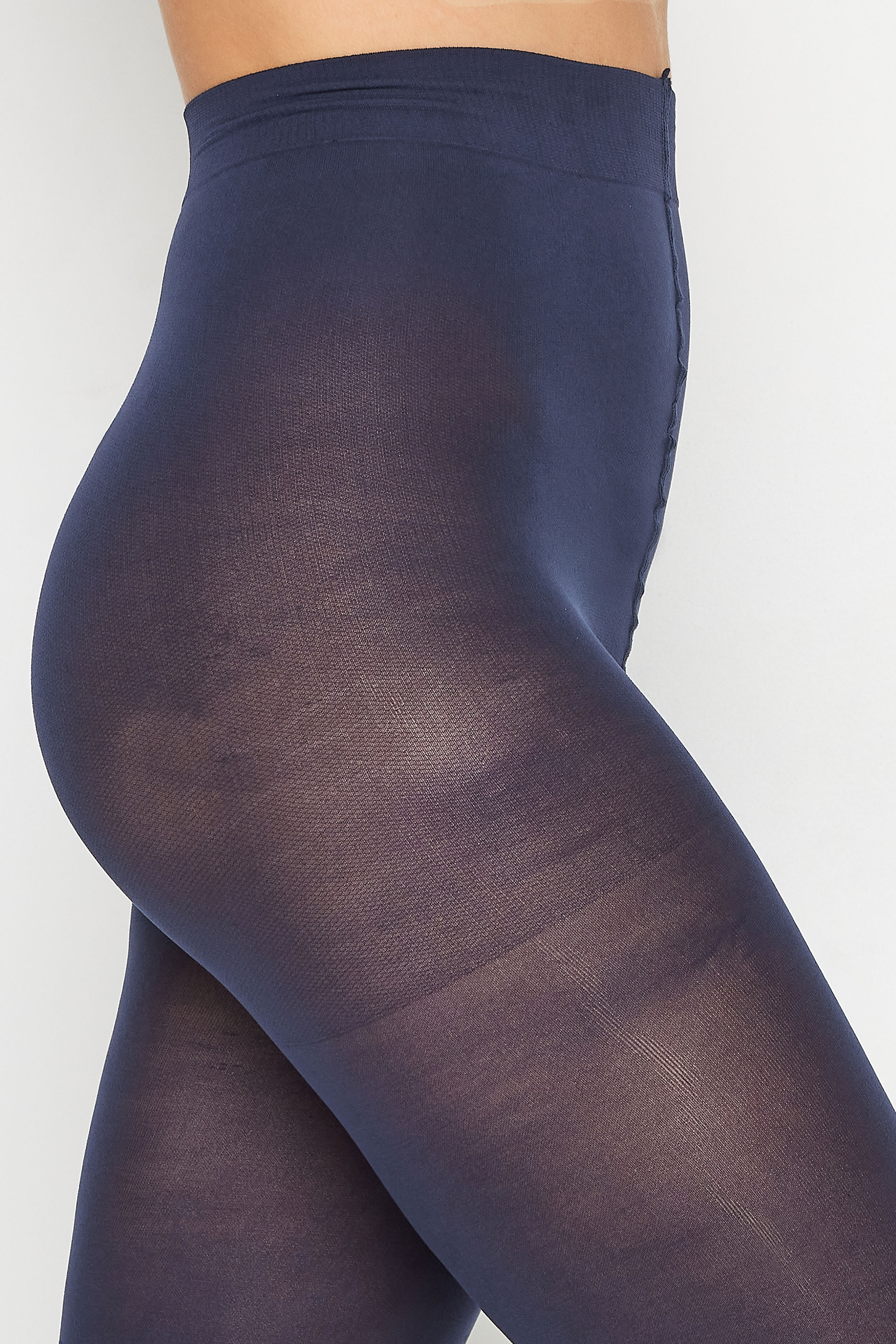 Women's Plus Size 50D Opaque Tights - A New Day™ Navy 1X/2X