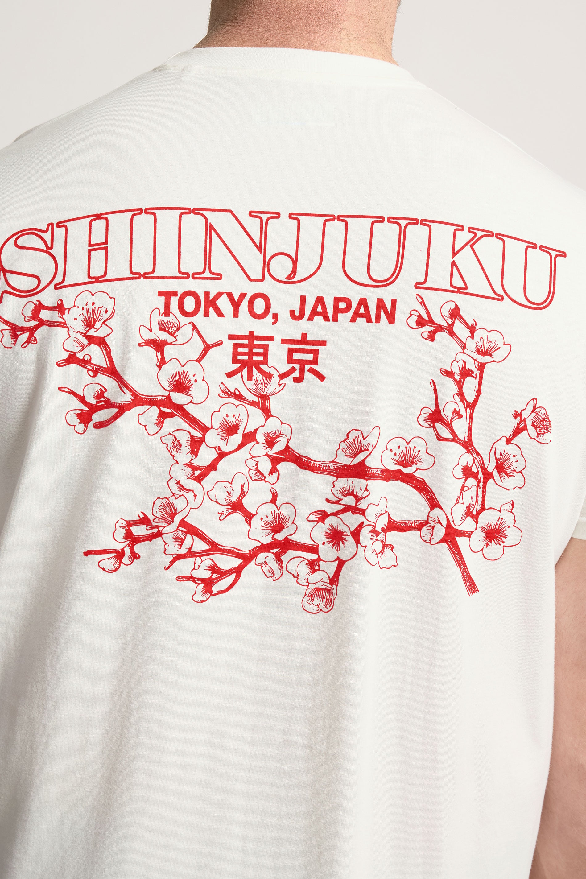 BadRhino Big & Tall White 'Shinjuku Tokyo' Graphic T-Shirt | BadRhino 7