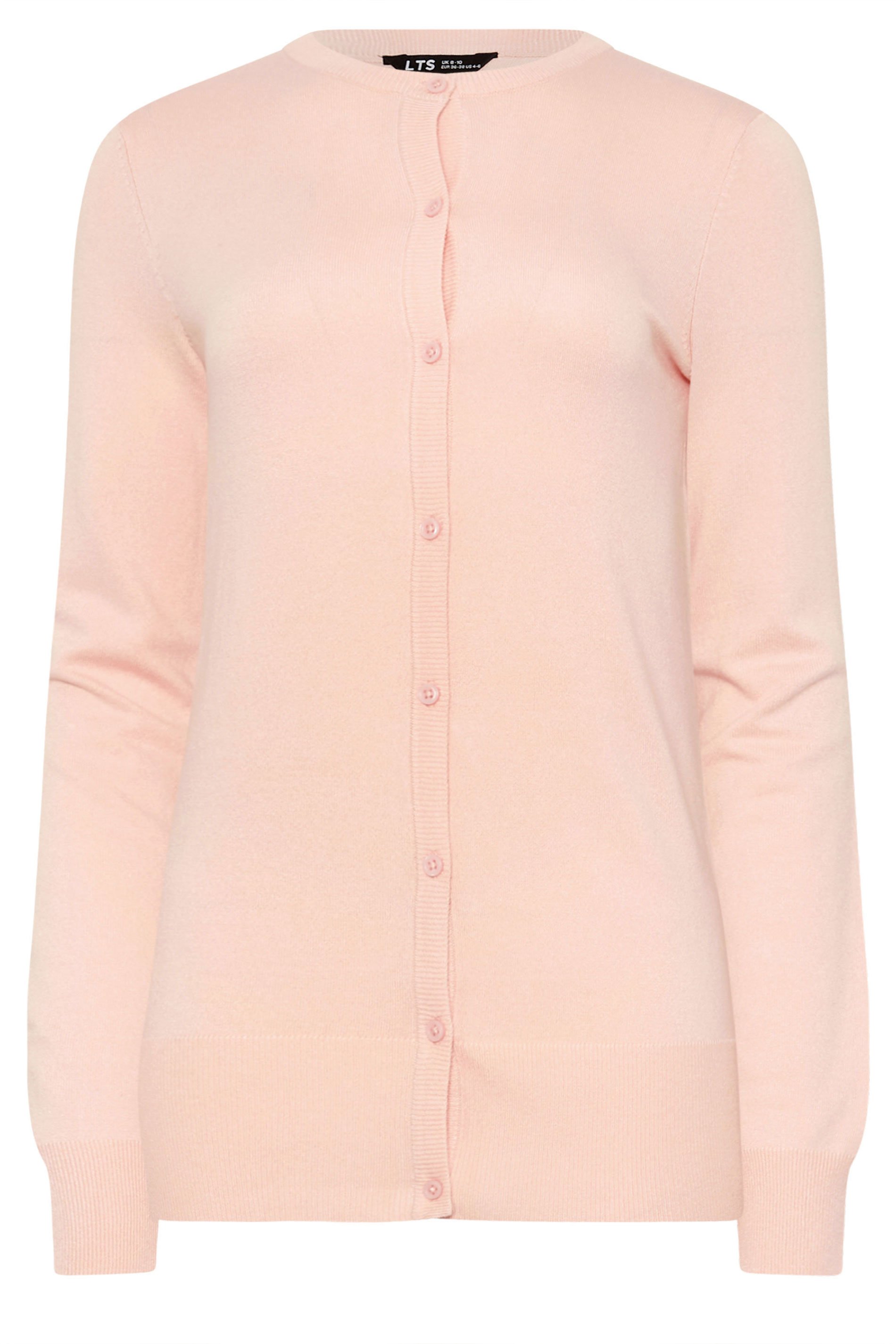 LTS Tall Blush Pink Button Down Knit Cardigan | Long Tall Sally 5