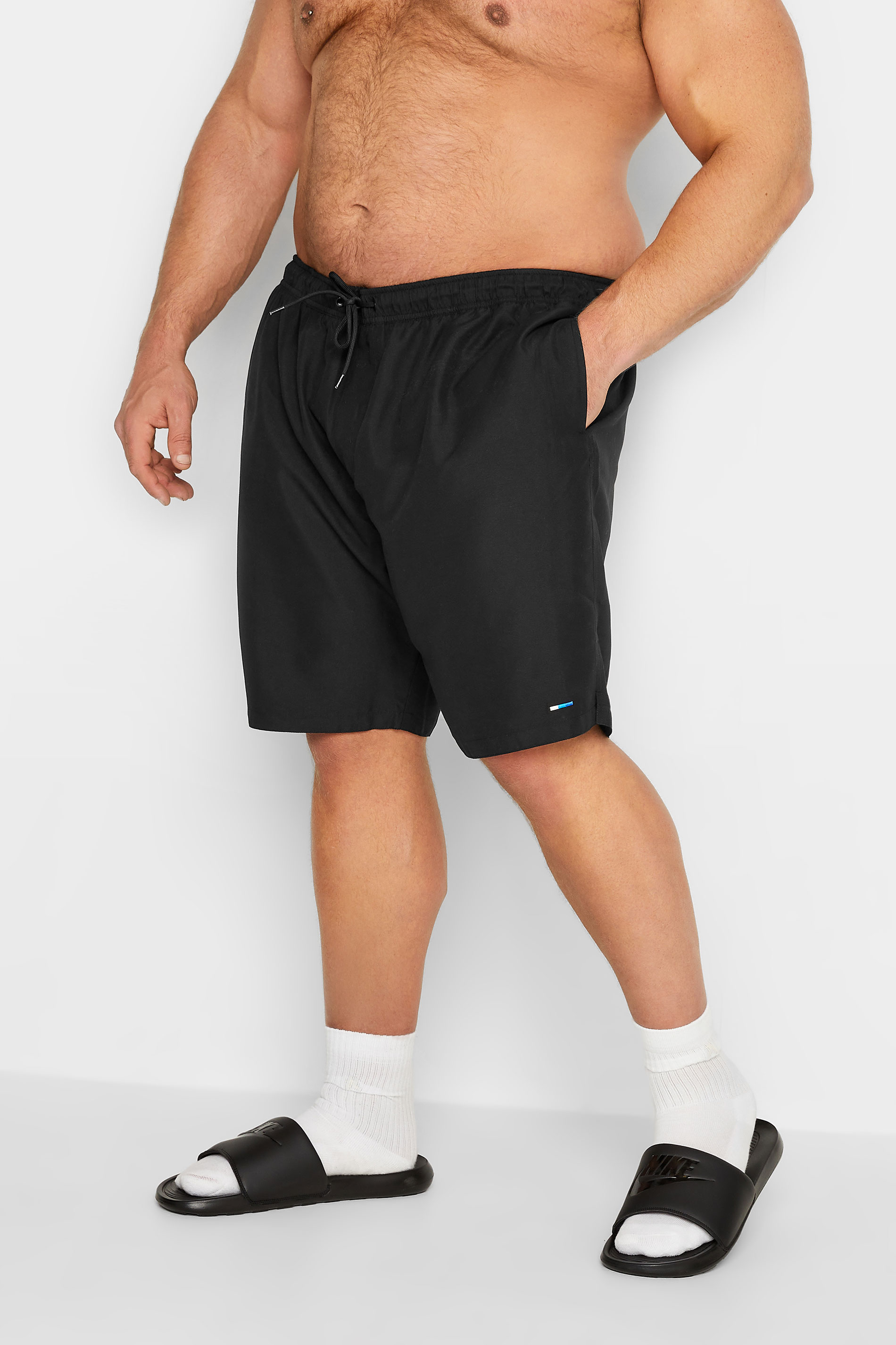 BadRhino Big & Tall Black Swim Shorts | BadRhino  2