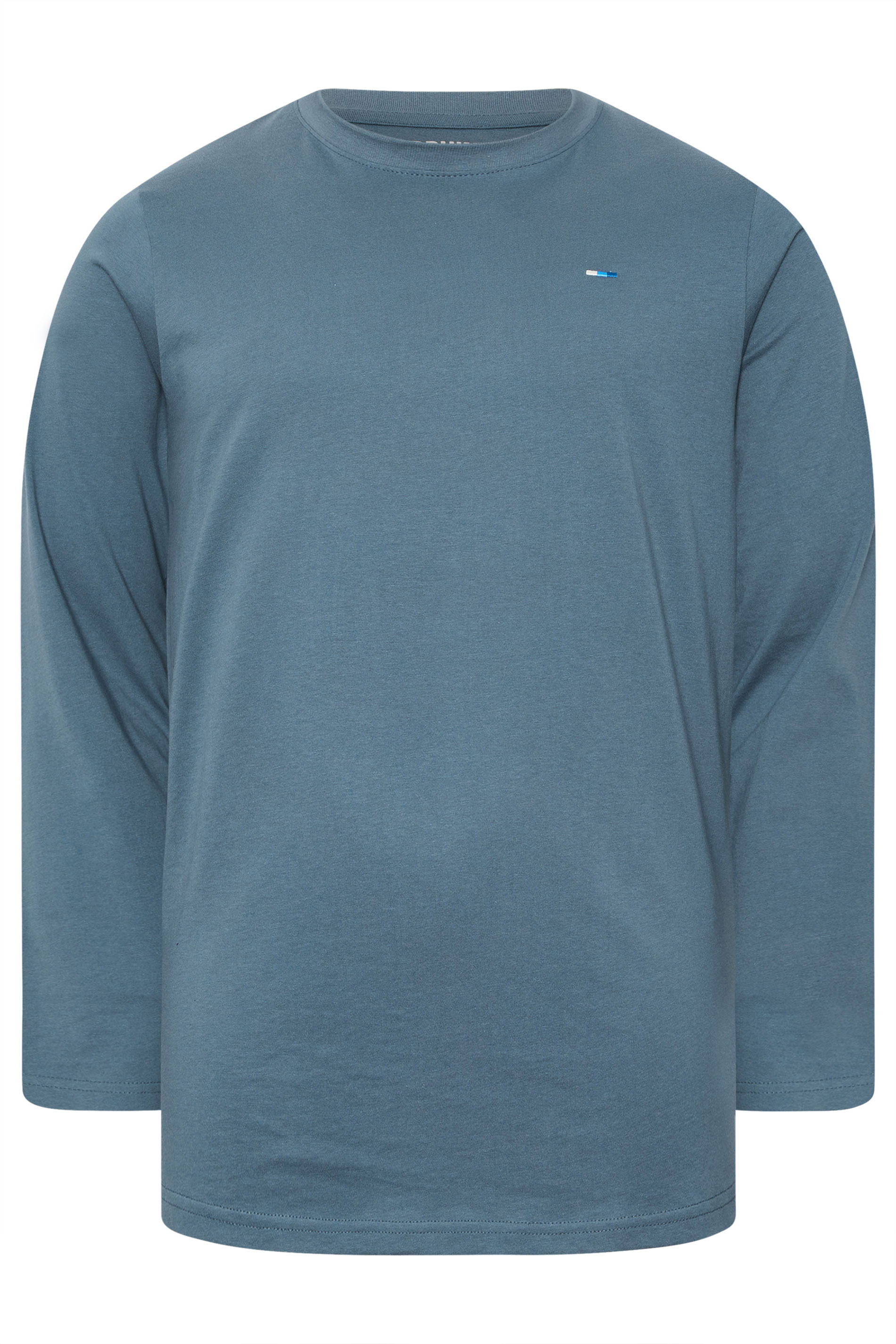 BadRhino Big & Tall Petrol Blue Extra Long Core Long Sleeve T-Shirt | BadRhino 5