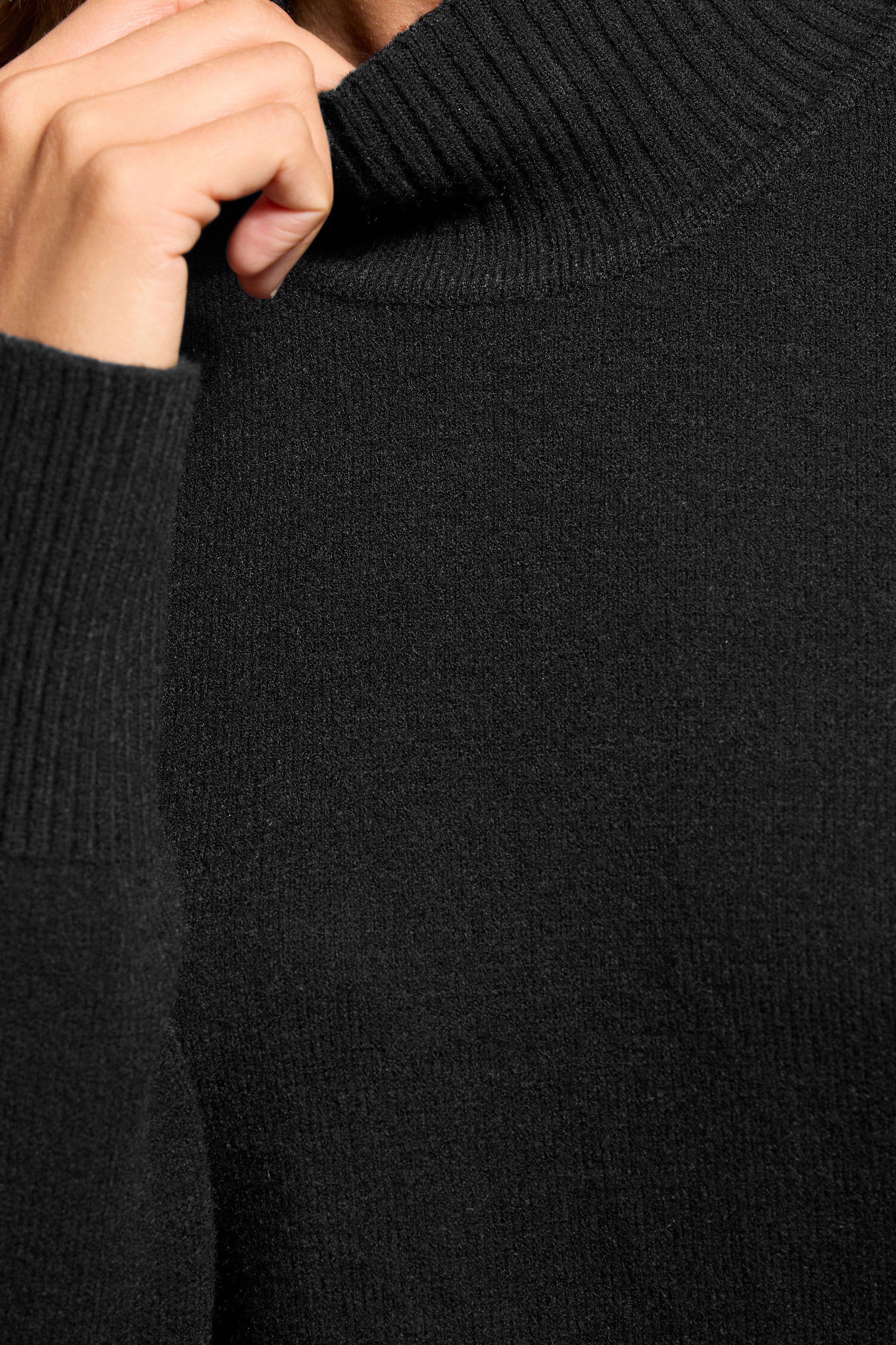LTS Tall Black Turtle Neck Jumper | Long Tall Sally 4