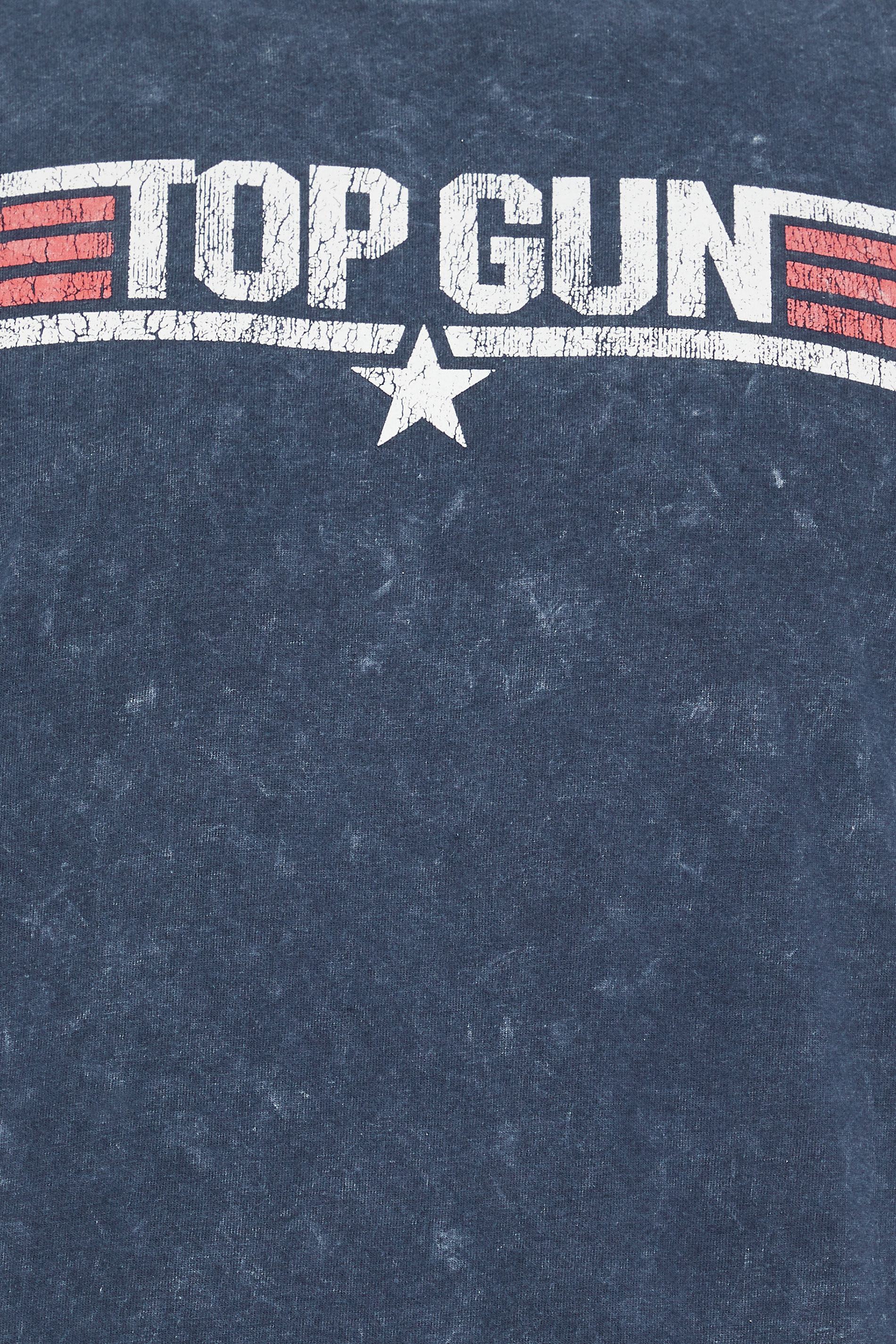BadRhino Big & Tall Navy Blue Acid Wash Top Gun T-Shirt | BadRhino 3