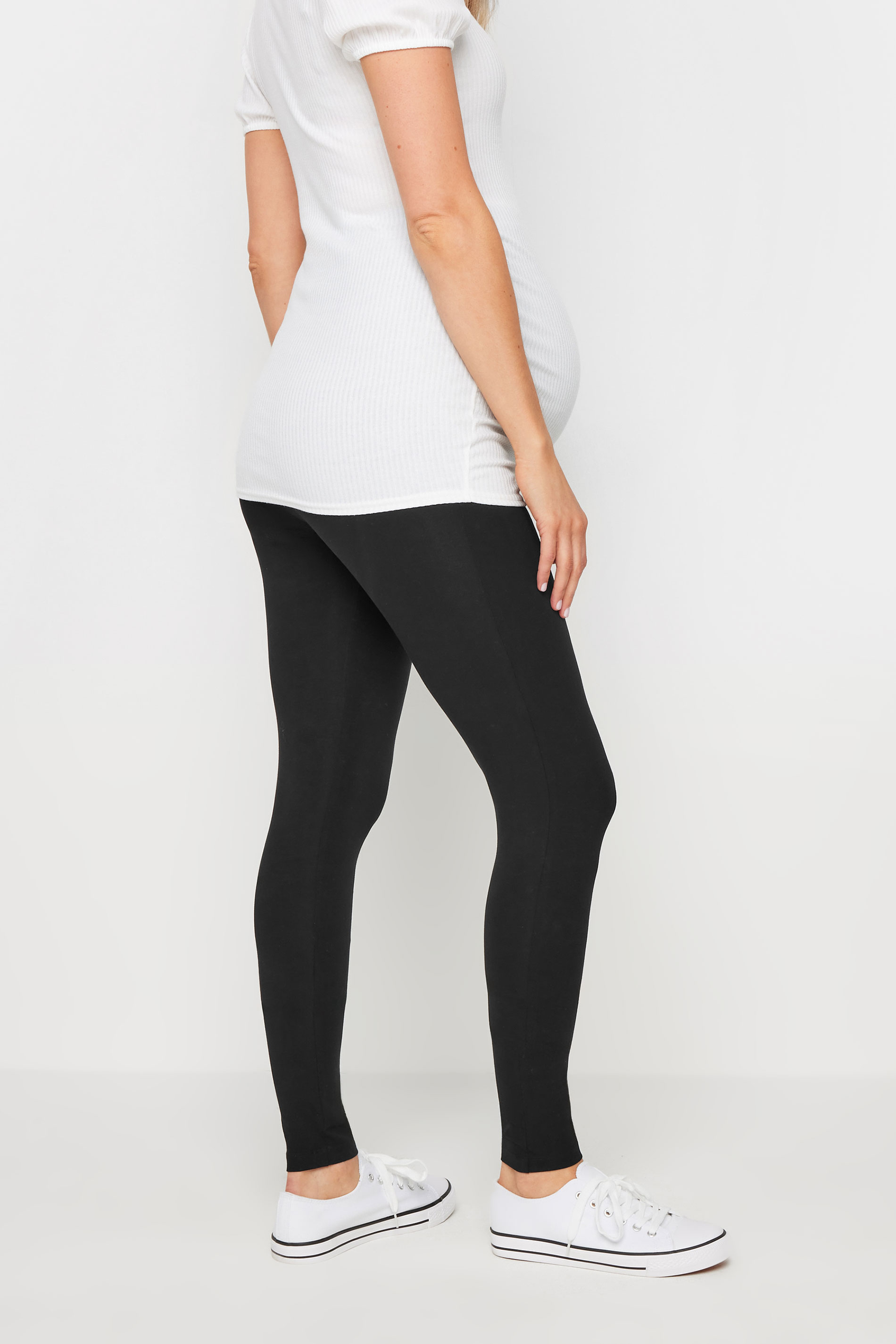 LTS Tall Black Maternity Basic Leggings | Long Tall Sally 4