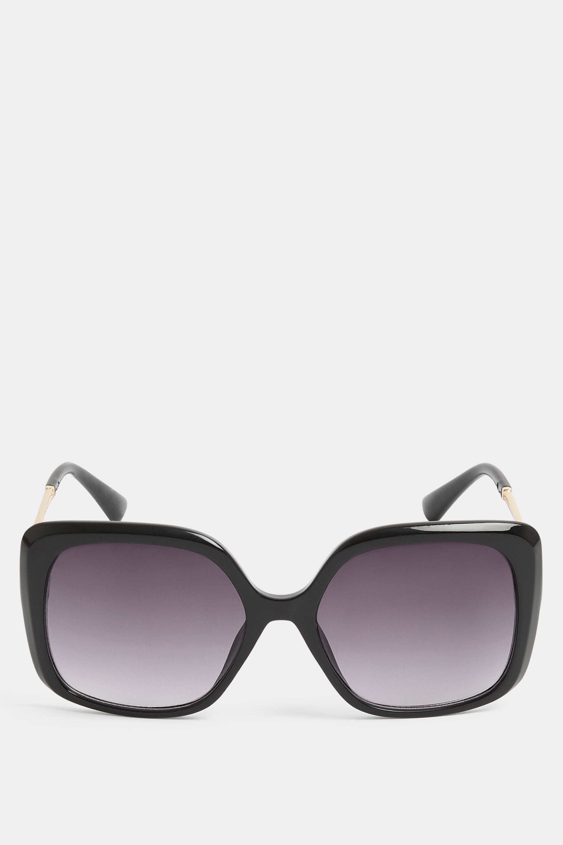 Black Square Oversized Sunglasses | Yours Clothing 3