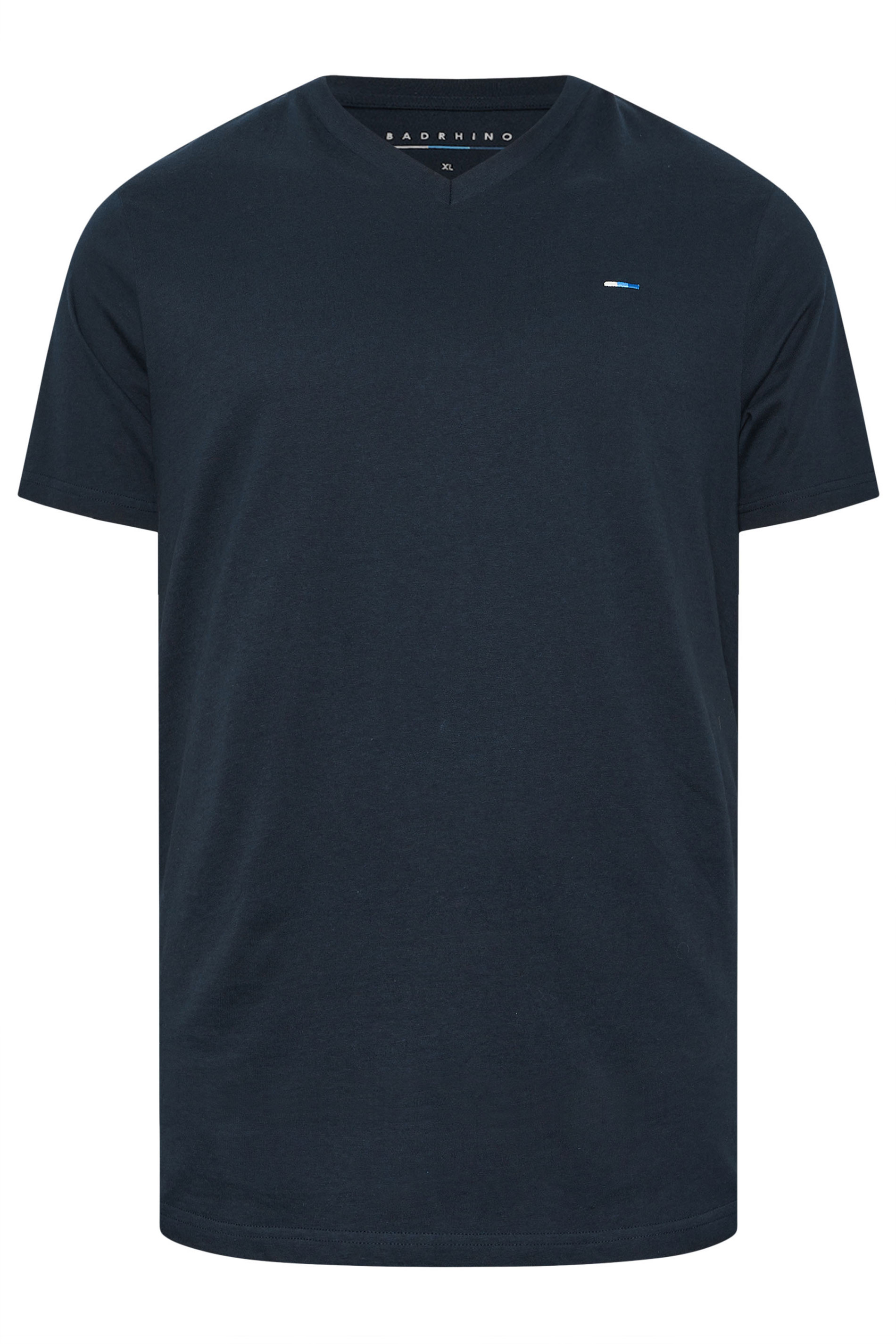 BadRhino Big & Tall Black/Red/Green/Blue/Navy Blue 5 Pack Extra Long V-Neck T-Shirts | BadRhino 7