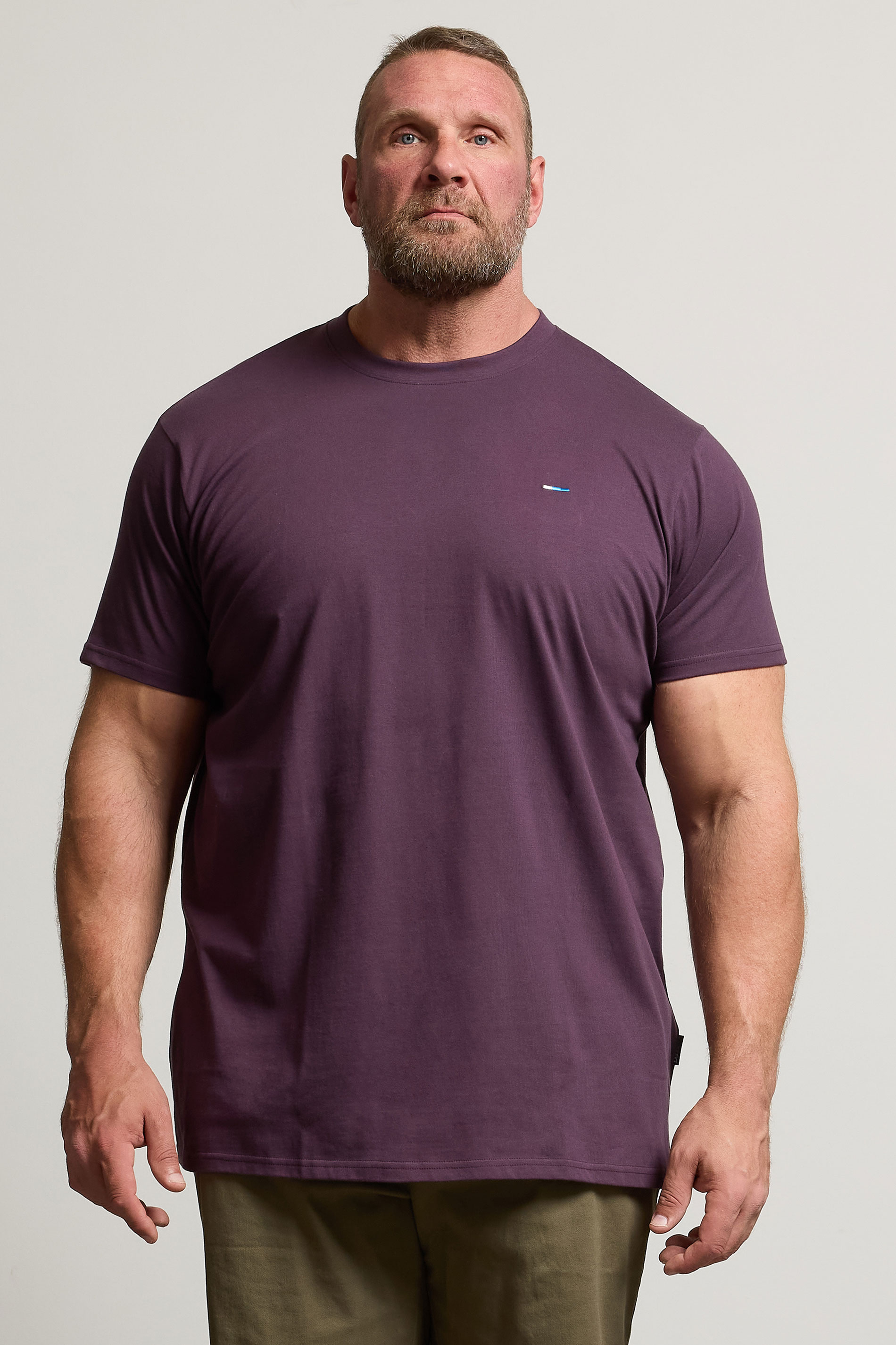 BadRhino Big & Tall Dark Purple Extra Long Core T-Shirt | BadRhino 1