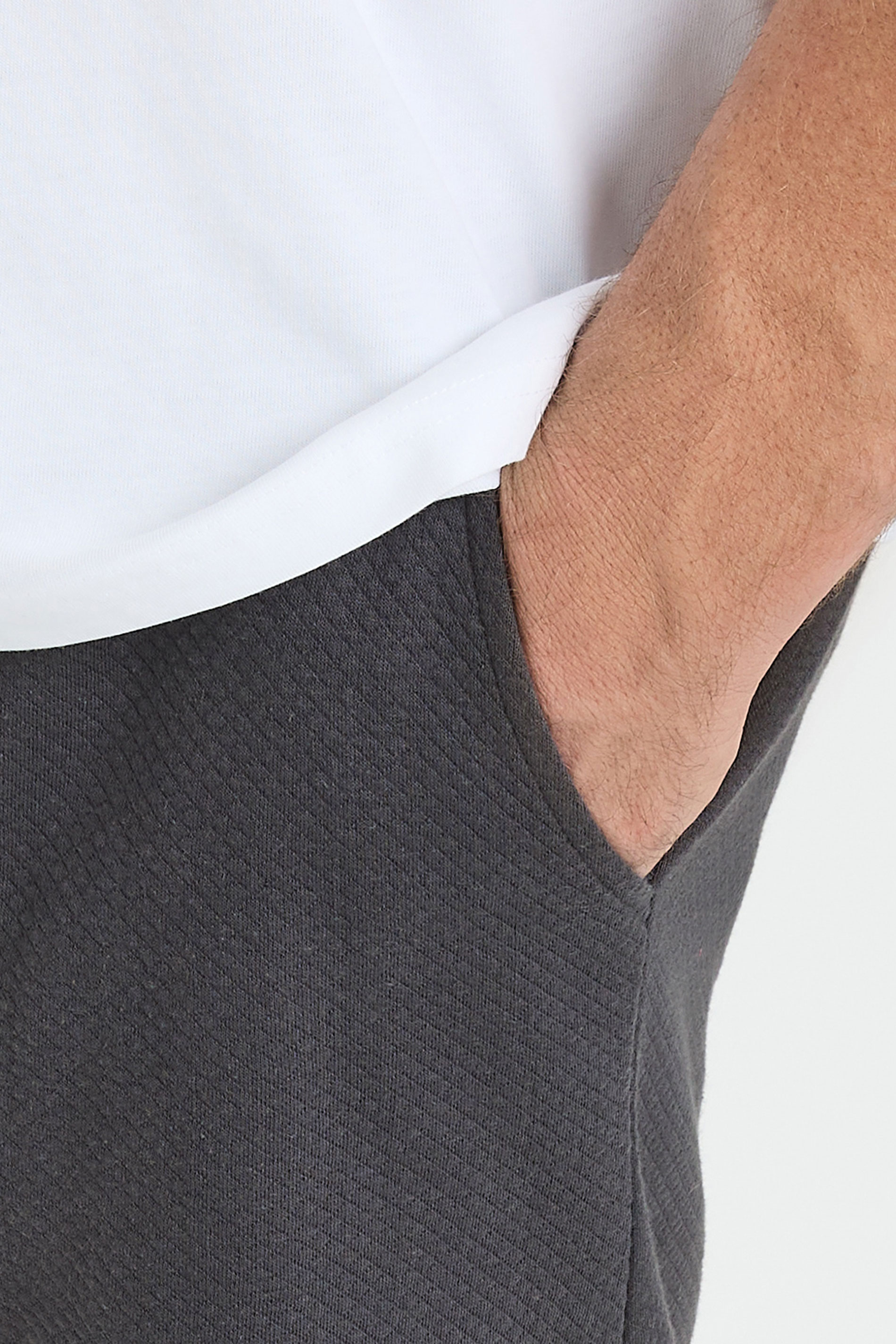 BadRhino Big & Tall Grey Diamond Quilted shorts | BadRhino 4
