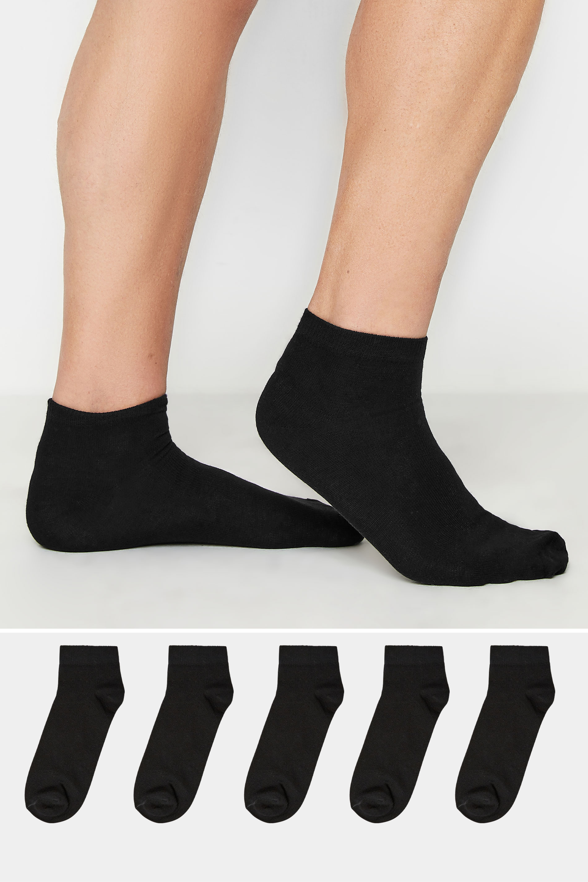 BadRhino Black 5 Pack Trainer Socks | BadRhino 1