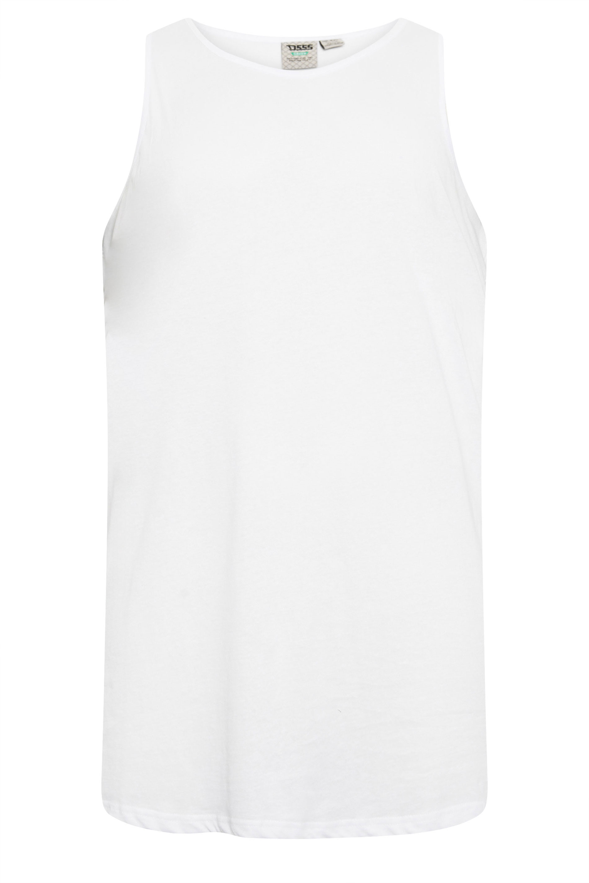 D555 Big & Tall White Muscle Vest | BadRhino 2
