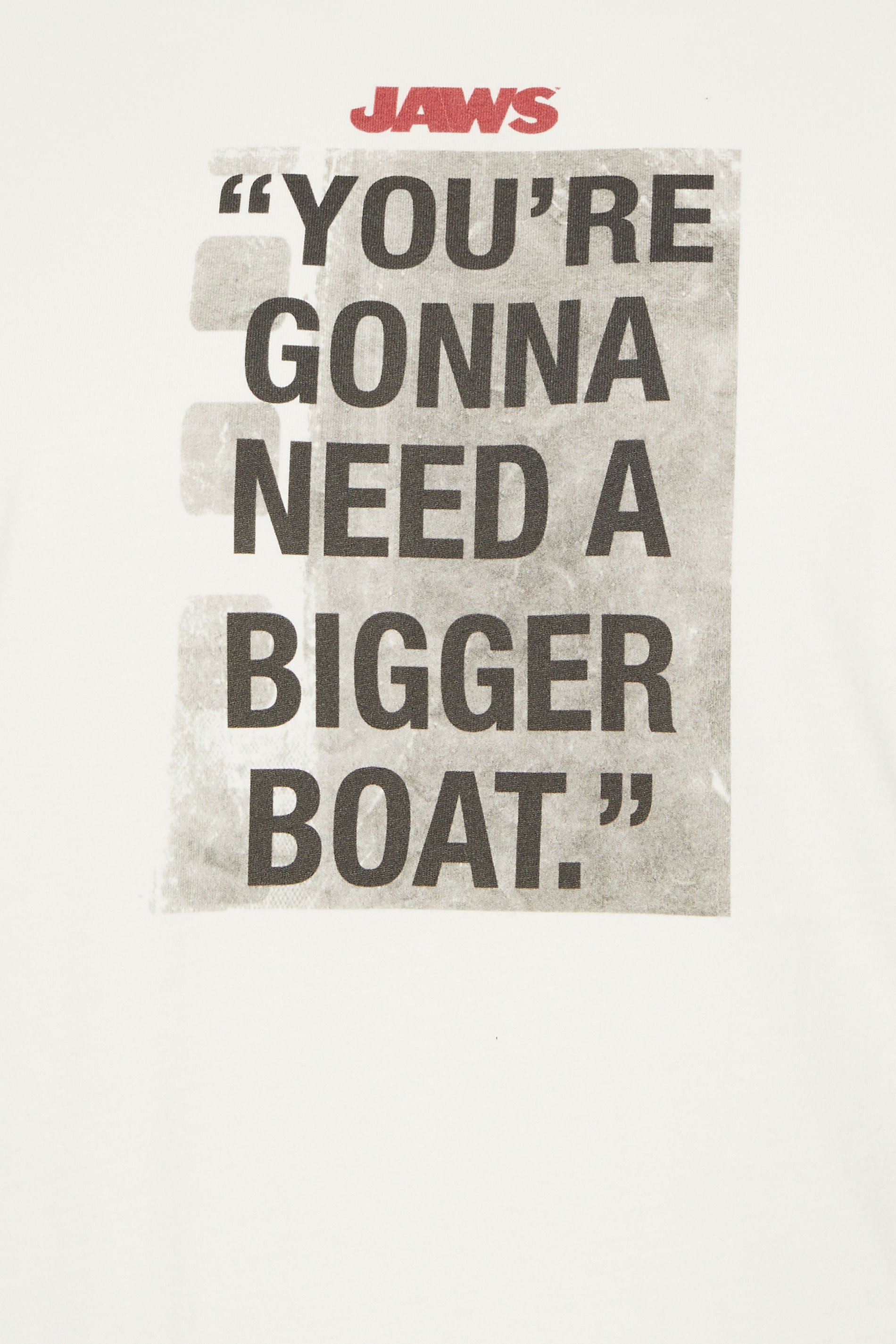 BadRhino Big & Tall Off White Jaws T-Shirt | BadRhino 5