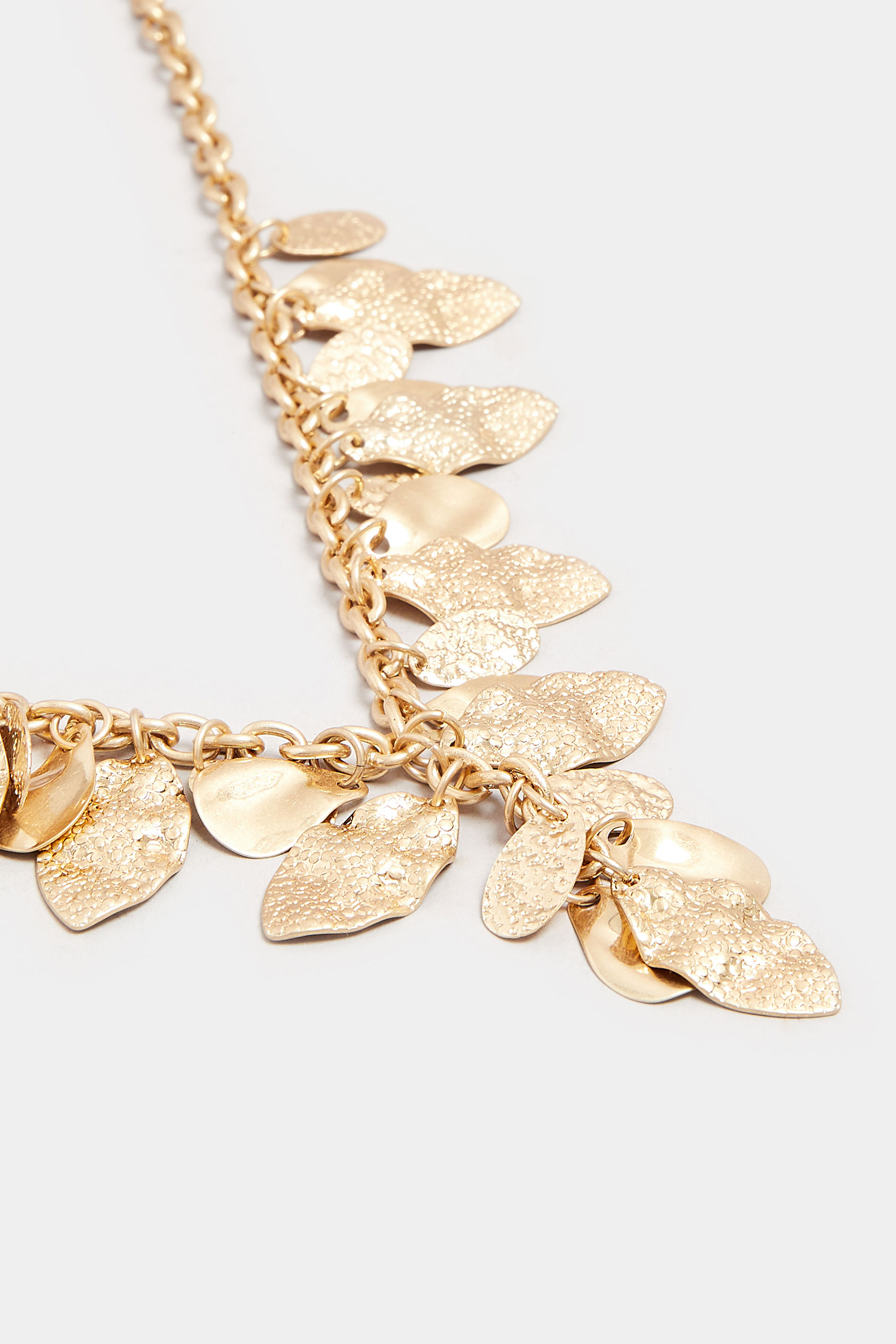 Gold Tone Statement Leaf Necklace | Yours Clothing 3