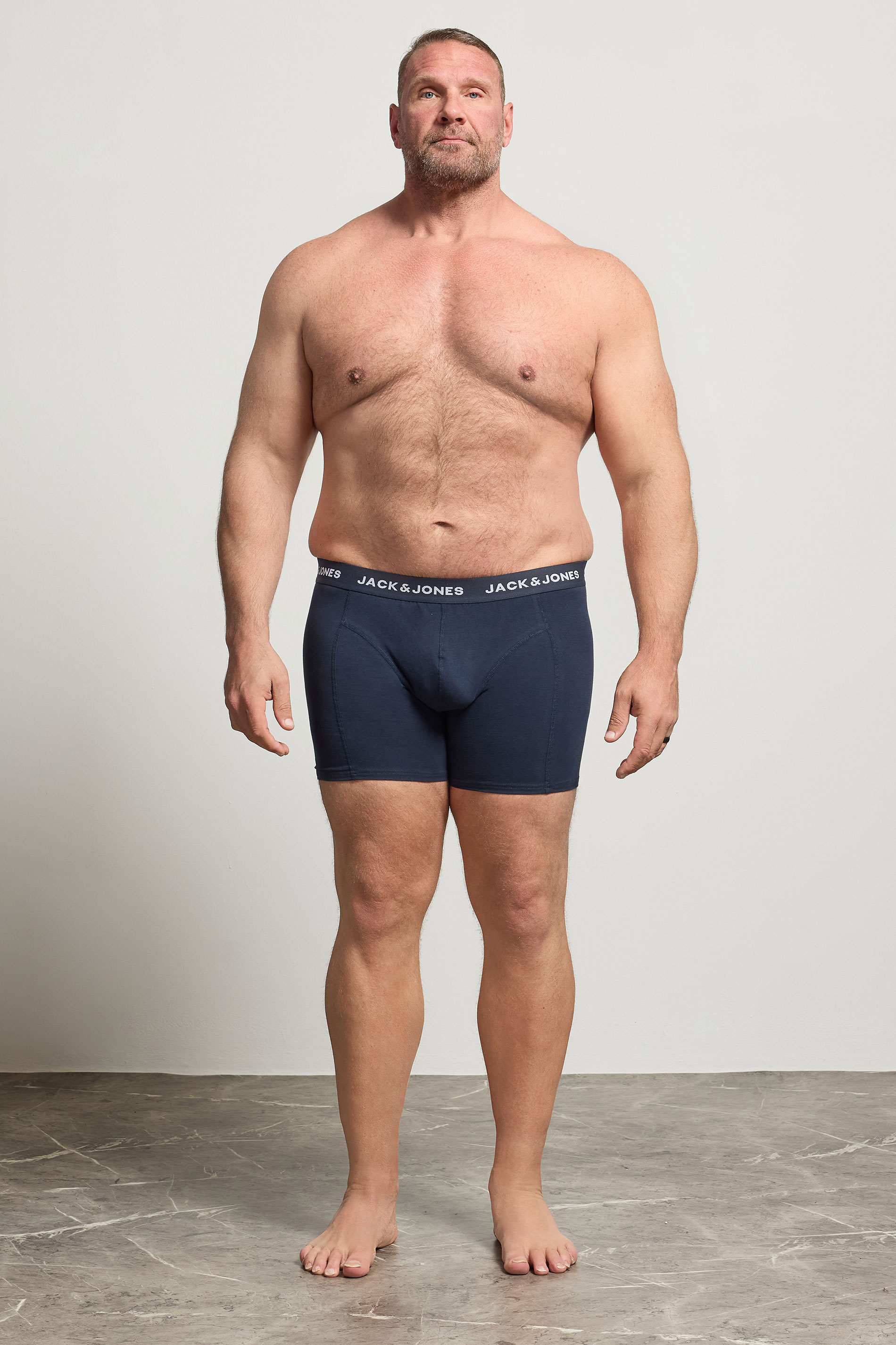 JACK & JONES Big & Tall 5 PACK Green/Blue/Black/Navy/Purple Boxers | BadRhino 3