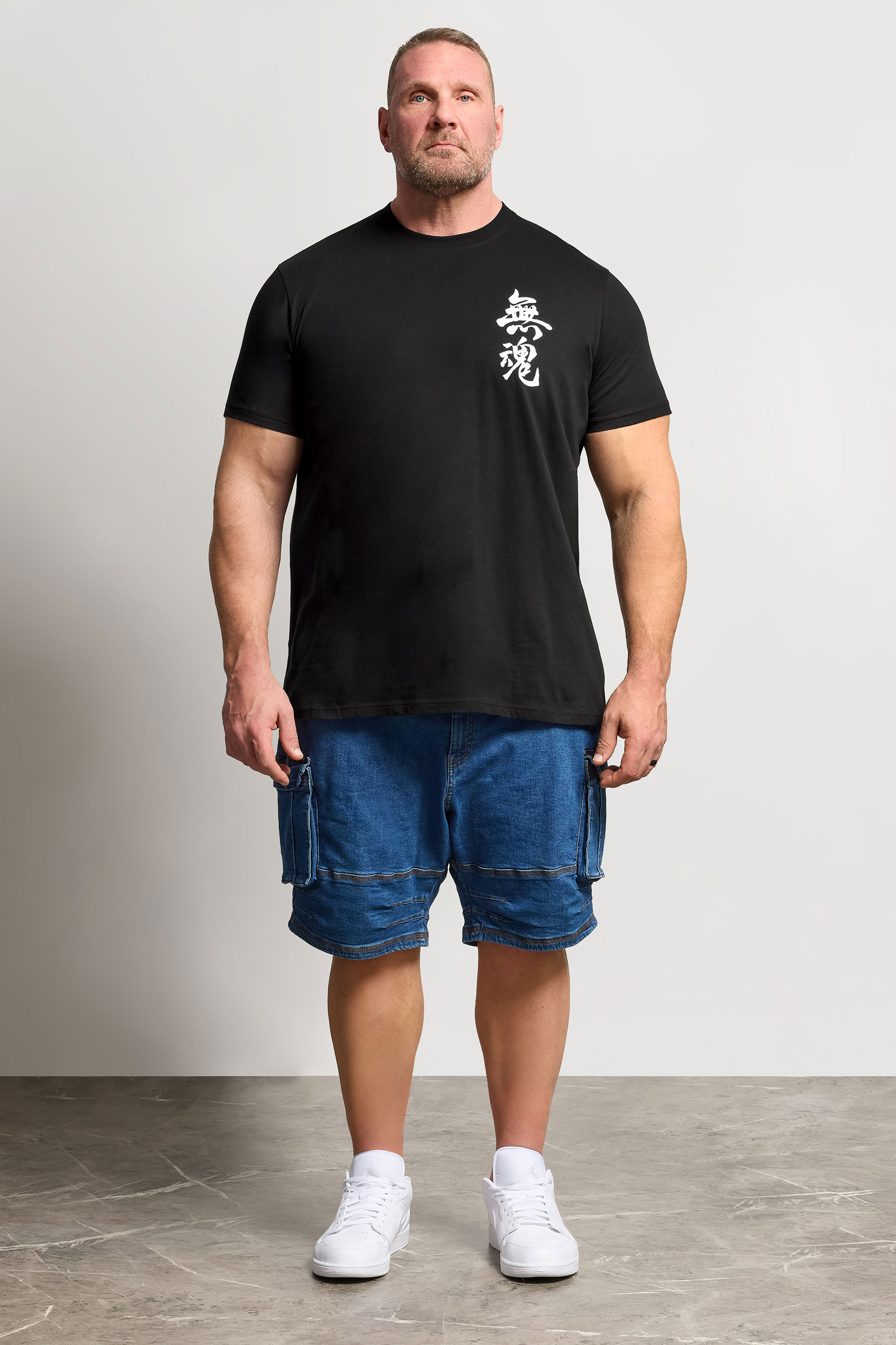 BadRhino Big & Tall Black Japanese Sword Graphic T-Shirt | BadRhino 1