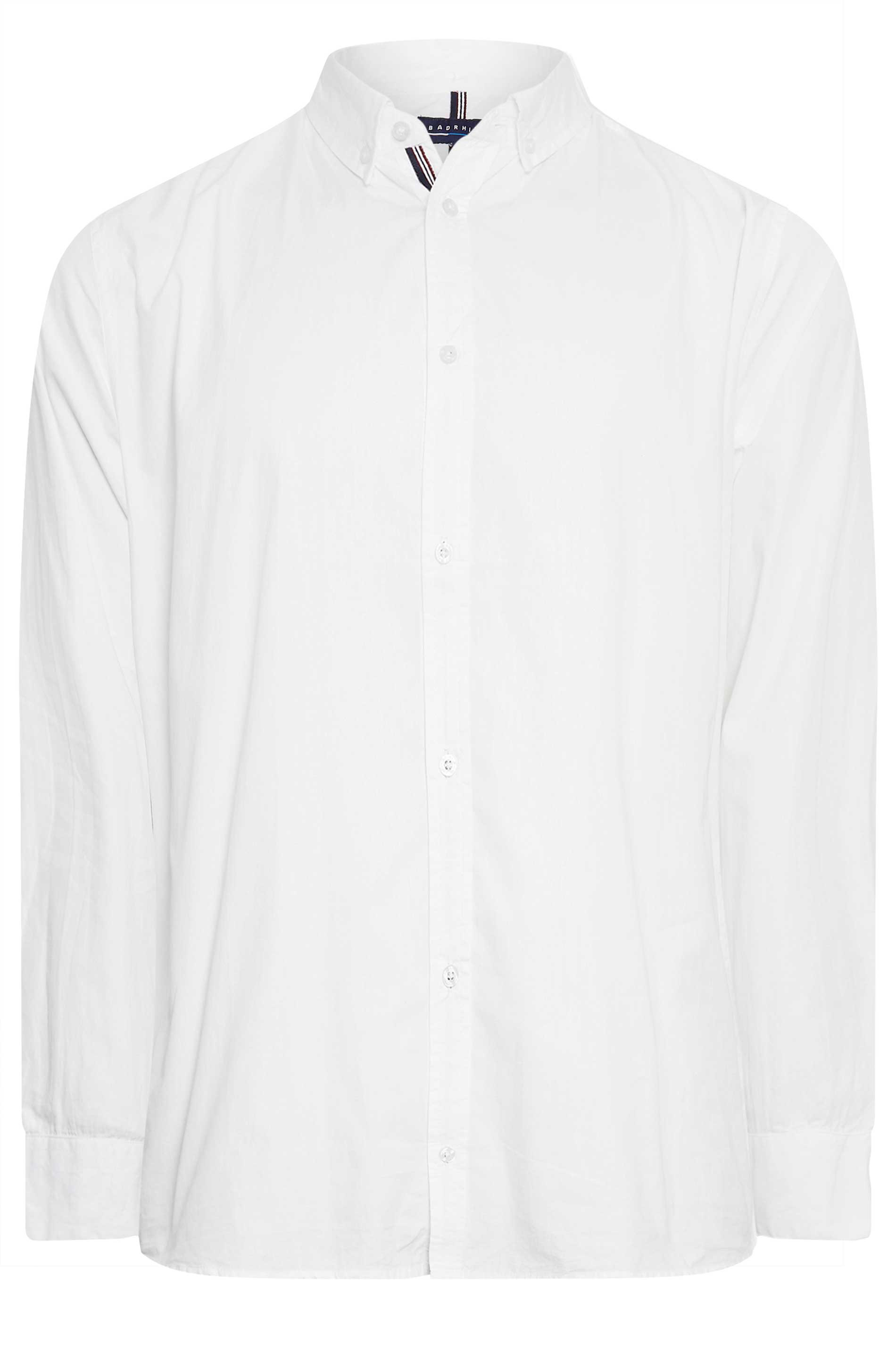 BadRhino Big & Tall White Poplin Shirt | BadRhino 6