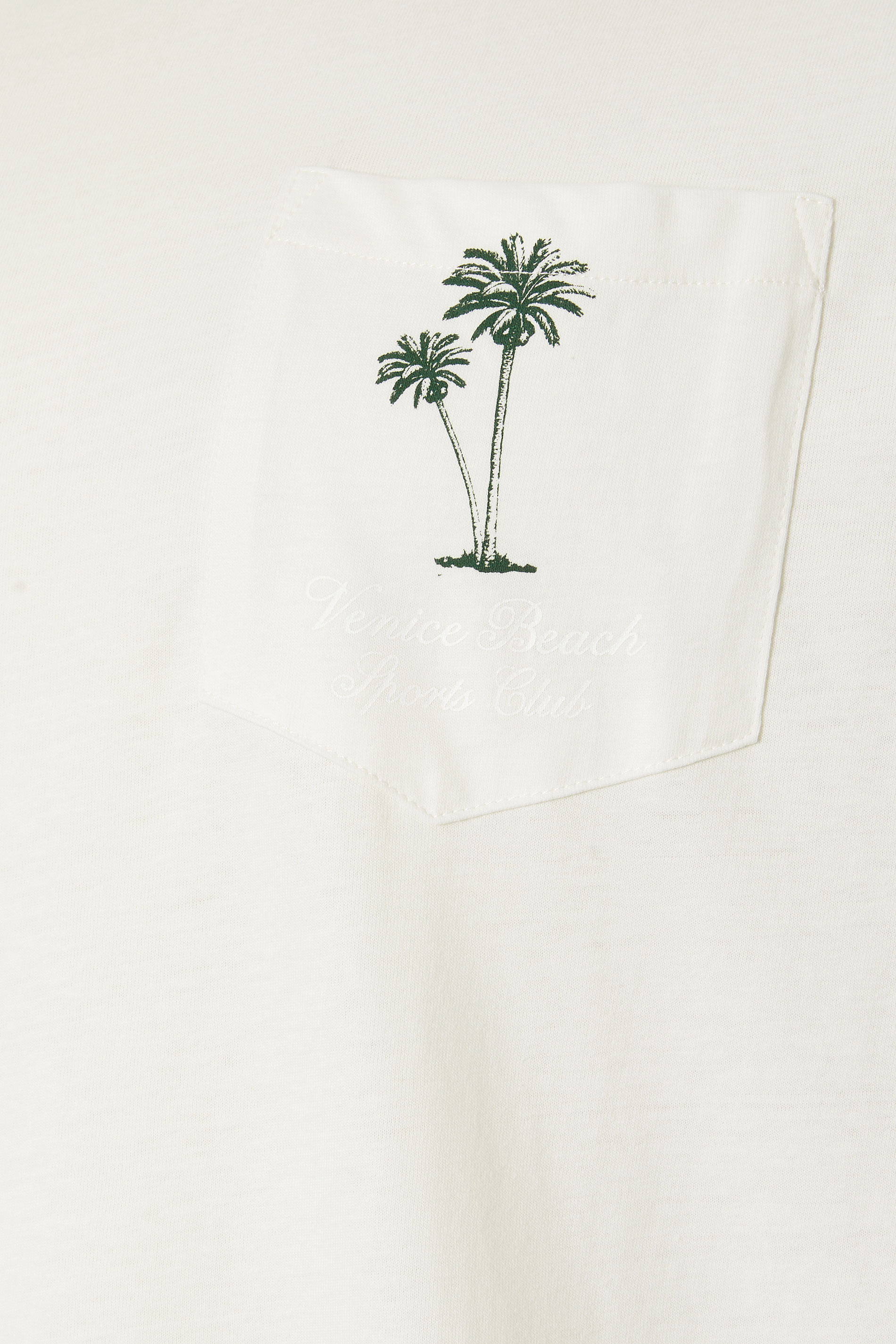 KAM Big & Tall White 'Venice Beach' Reverse Print T-Shirt | BadRhino 3