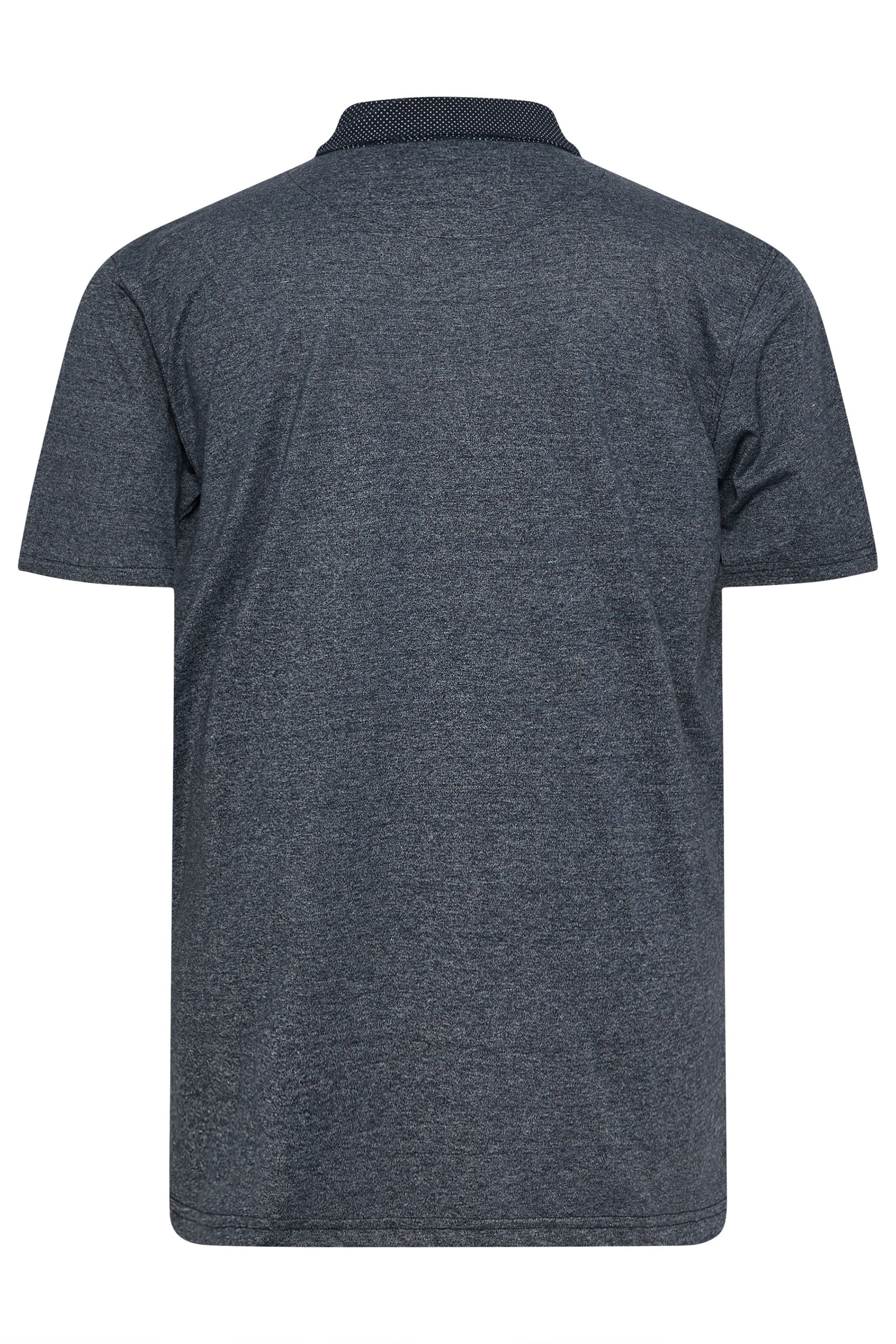 KAM Black Marl Polo Shirt | BadRhino 4