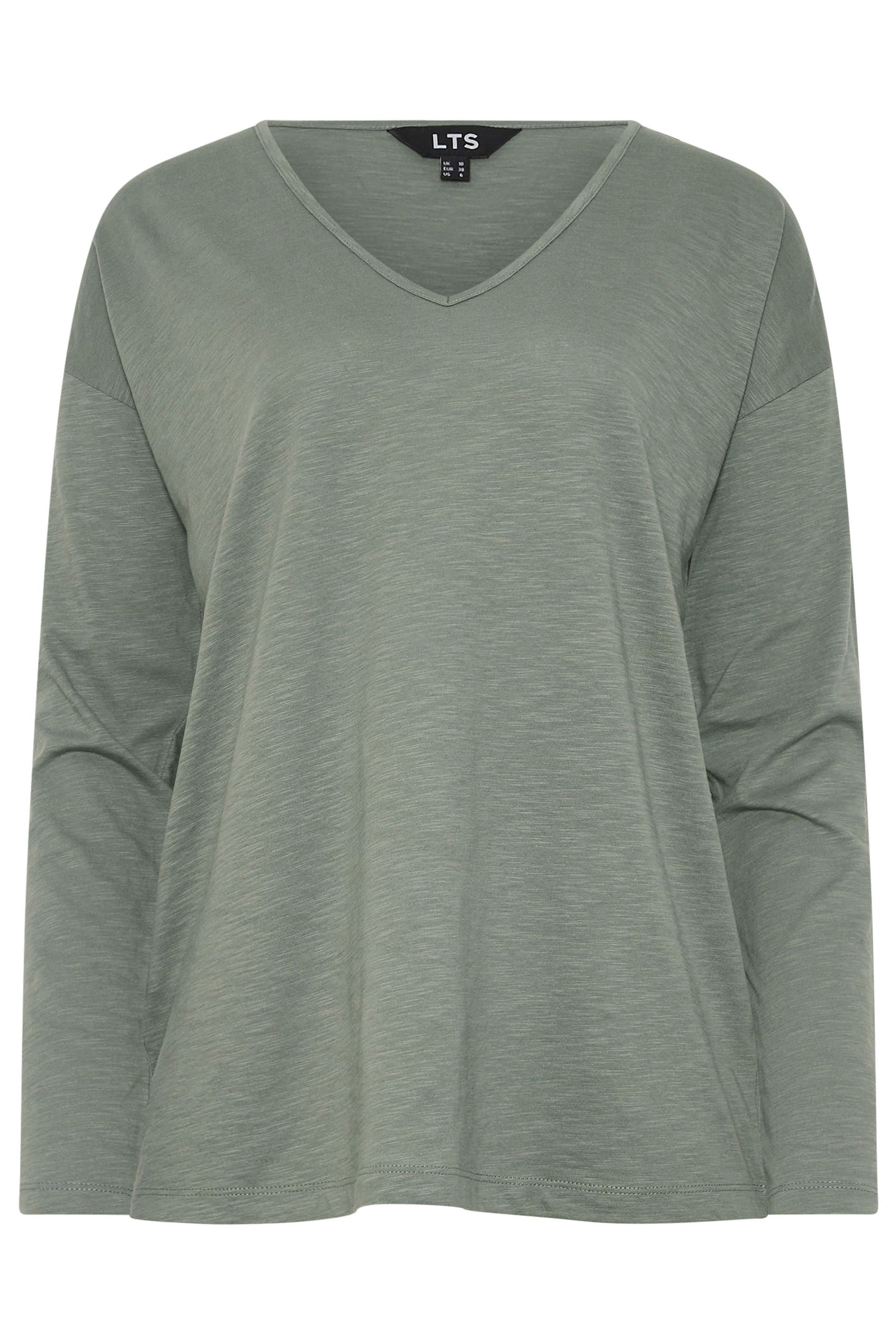 LTS Tall 2 PACK Berry Pink & Grey Long Sleeve T-Shirts | Long Tall Sally 8