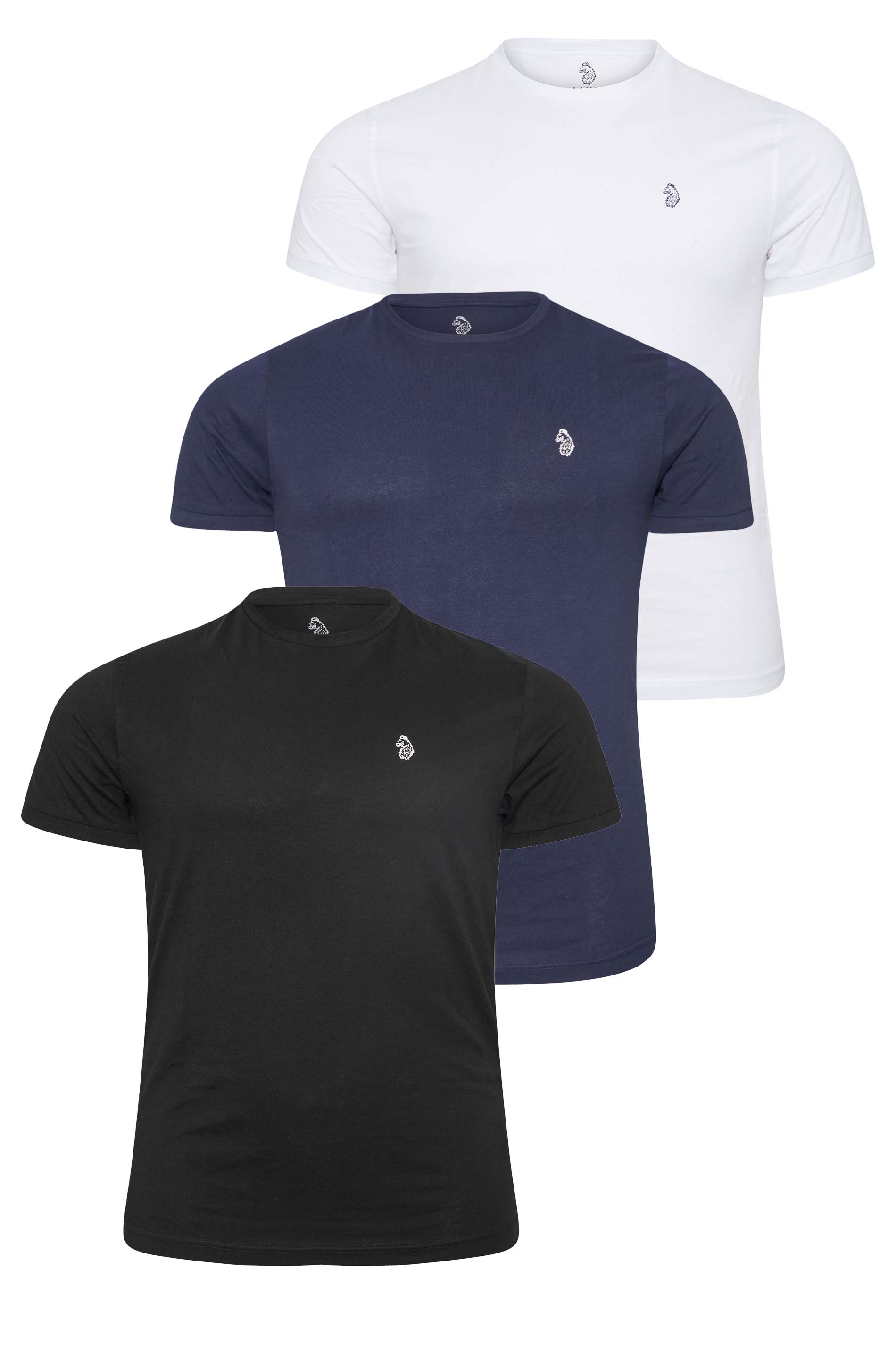 LUKE 1977 3 PACK Navy Blue Johnny T-Shirts | BadRhino 2