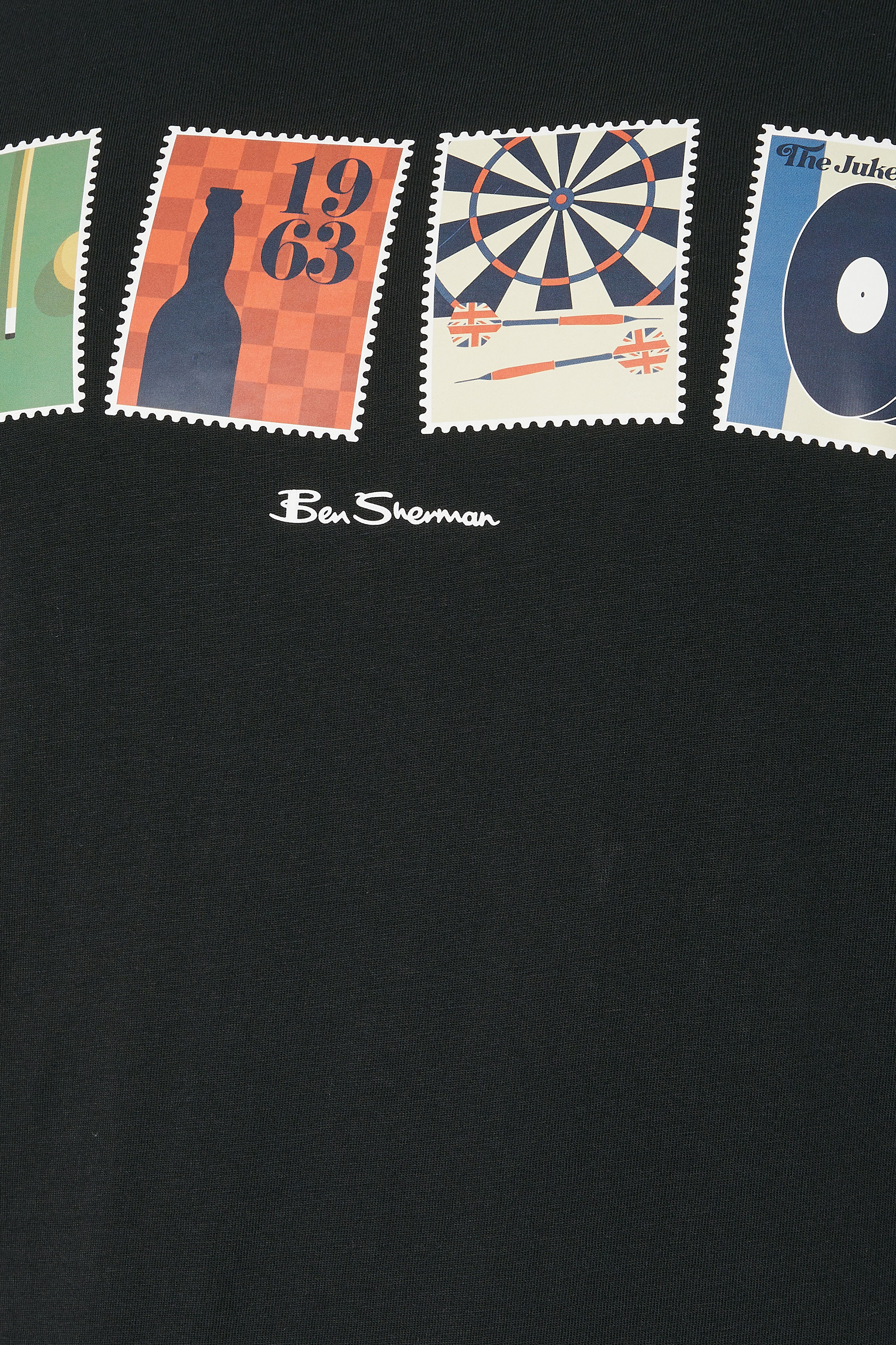 Ben Sherman Big & Tall Black Pub Graphic T-Shirt | BadRhino 3