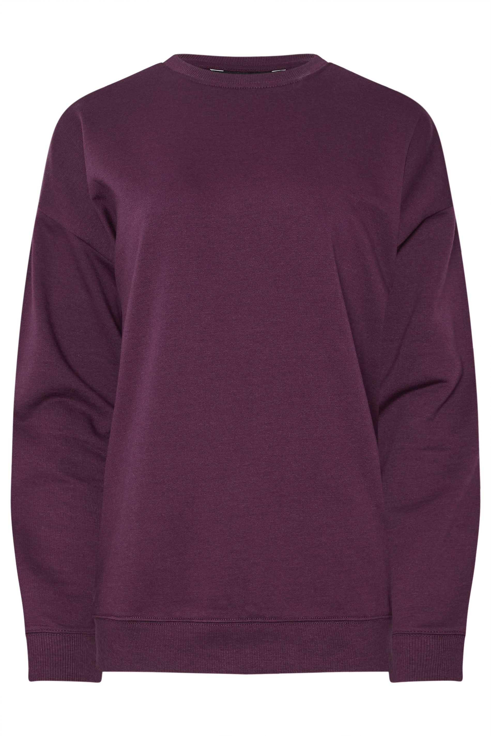 LTS Tall Purple Crew Neck Sweatshirt | Long Tall Sally 6