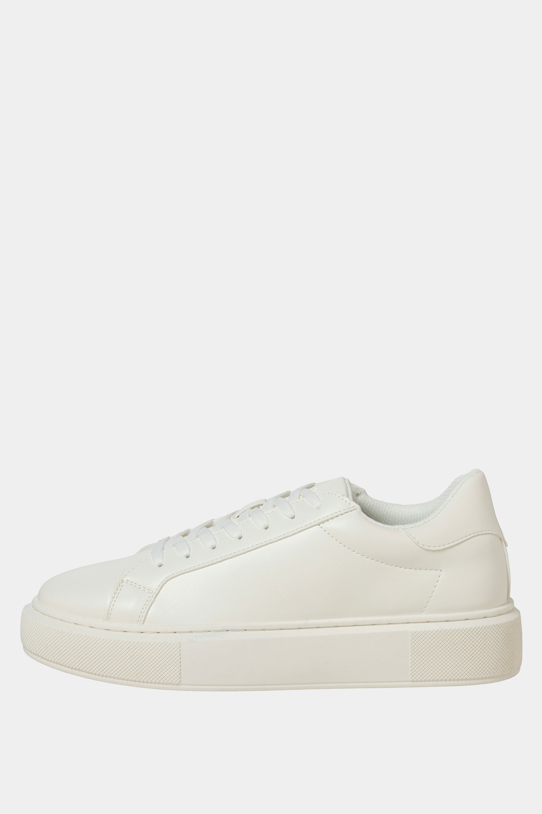 JACK & JONES White Cupsole PU Trainer | BadRhino 3
