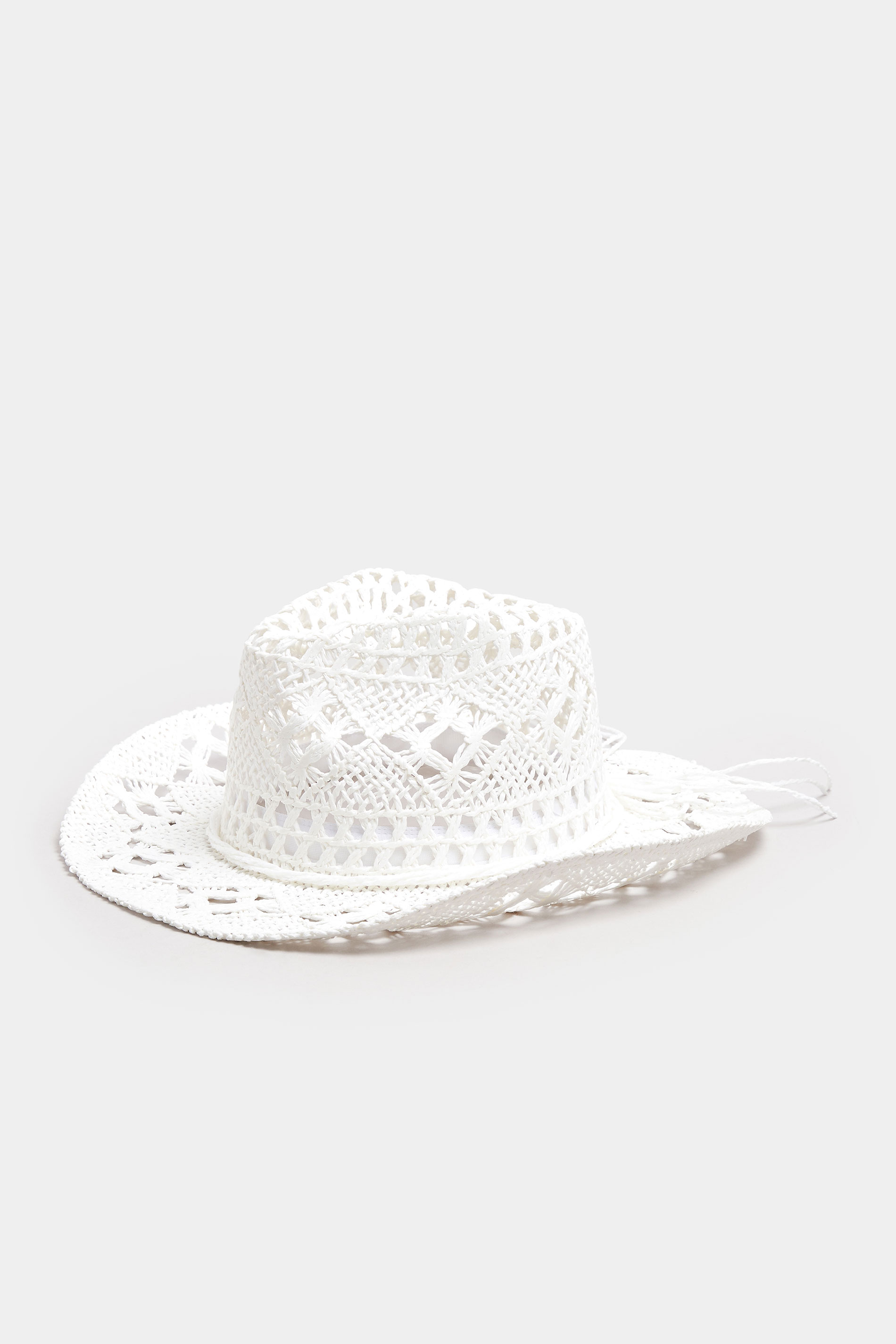 White Straw Cowboy Hat | Yours Clothing 2