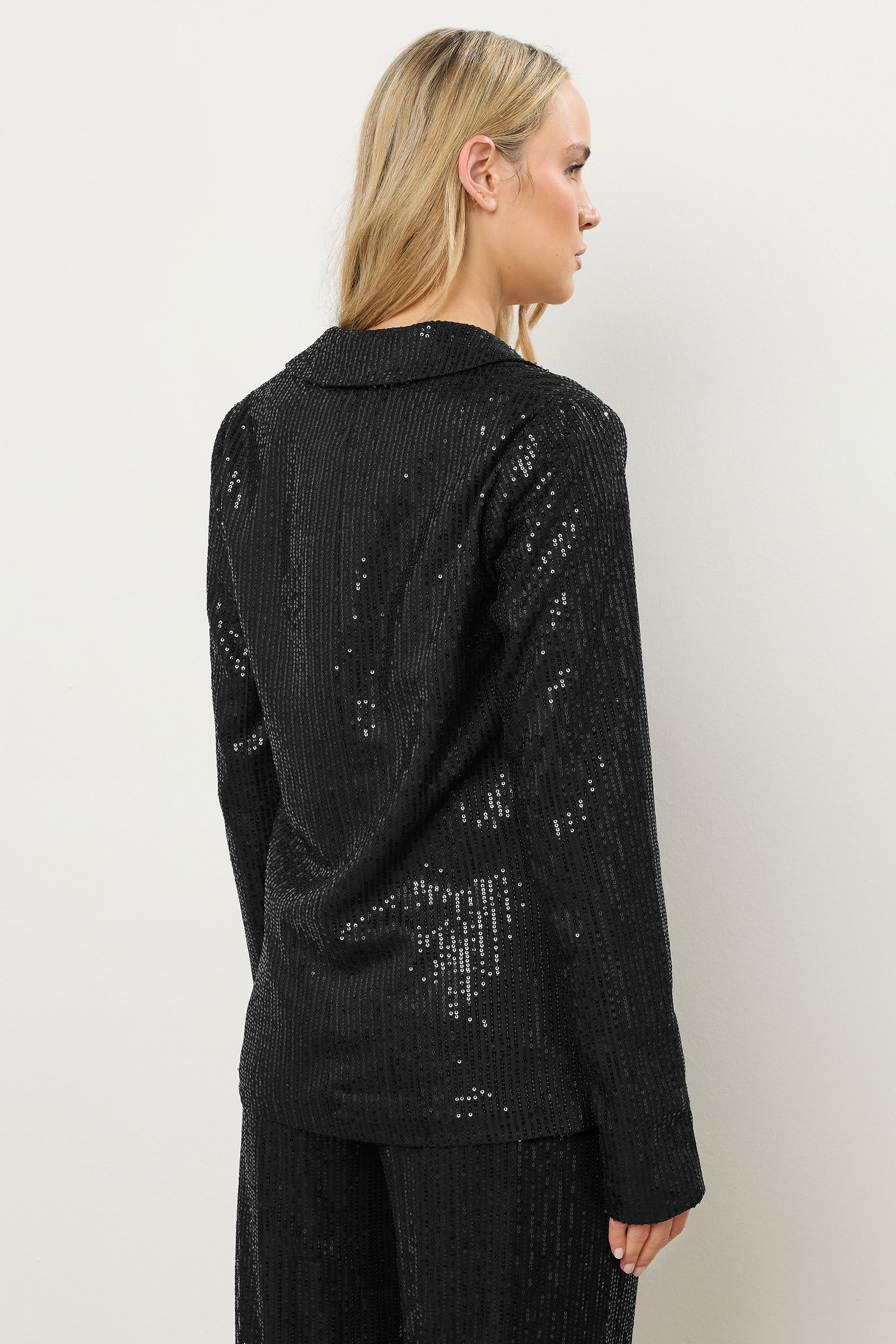 LTS Tall Black Embellished Tailored Blazer | Long Tall Sally 4