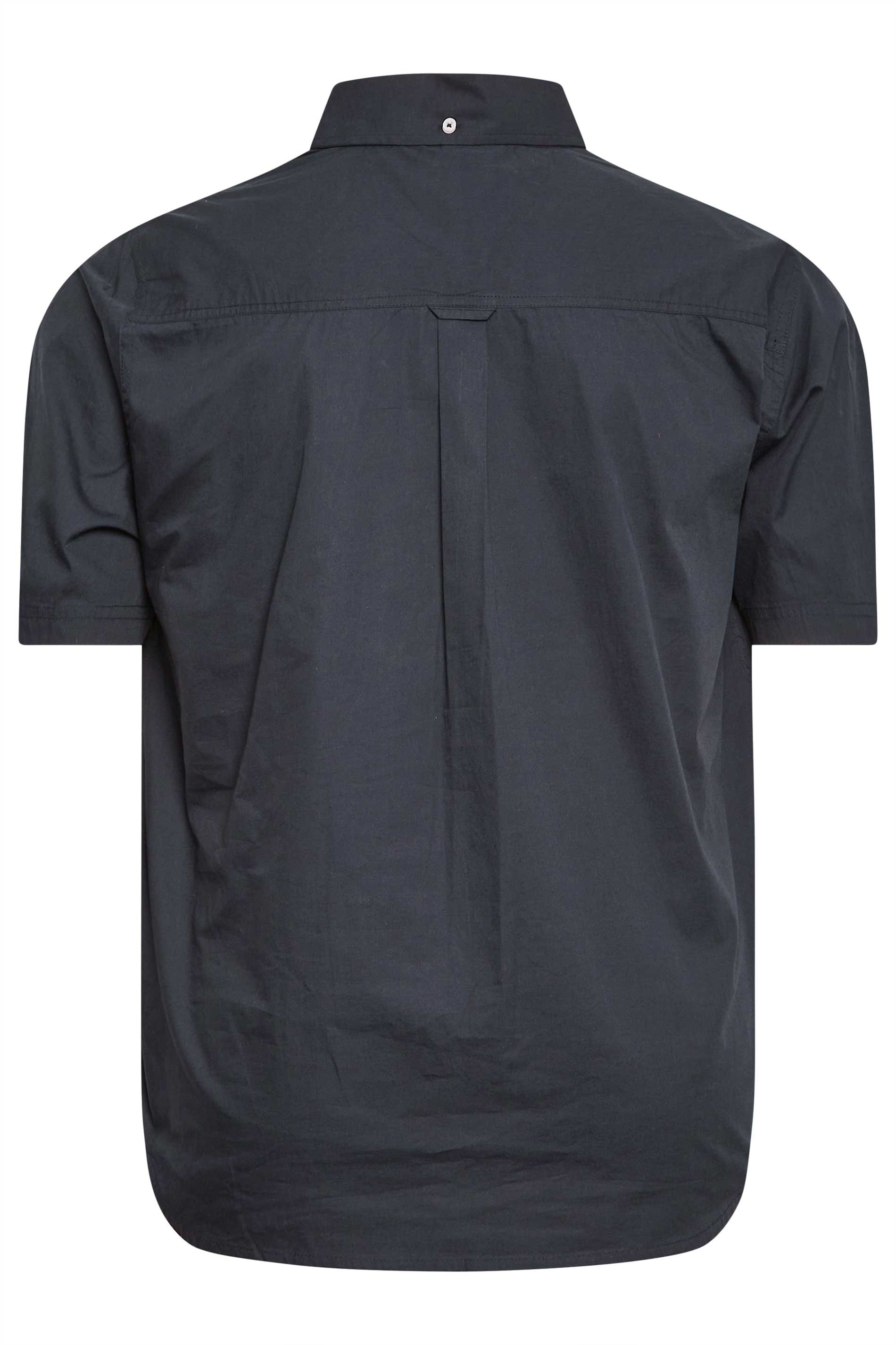 BadRhino Big & Tall Navy Poplin Short Sleeve Shirt | BadRhino 6