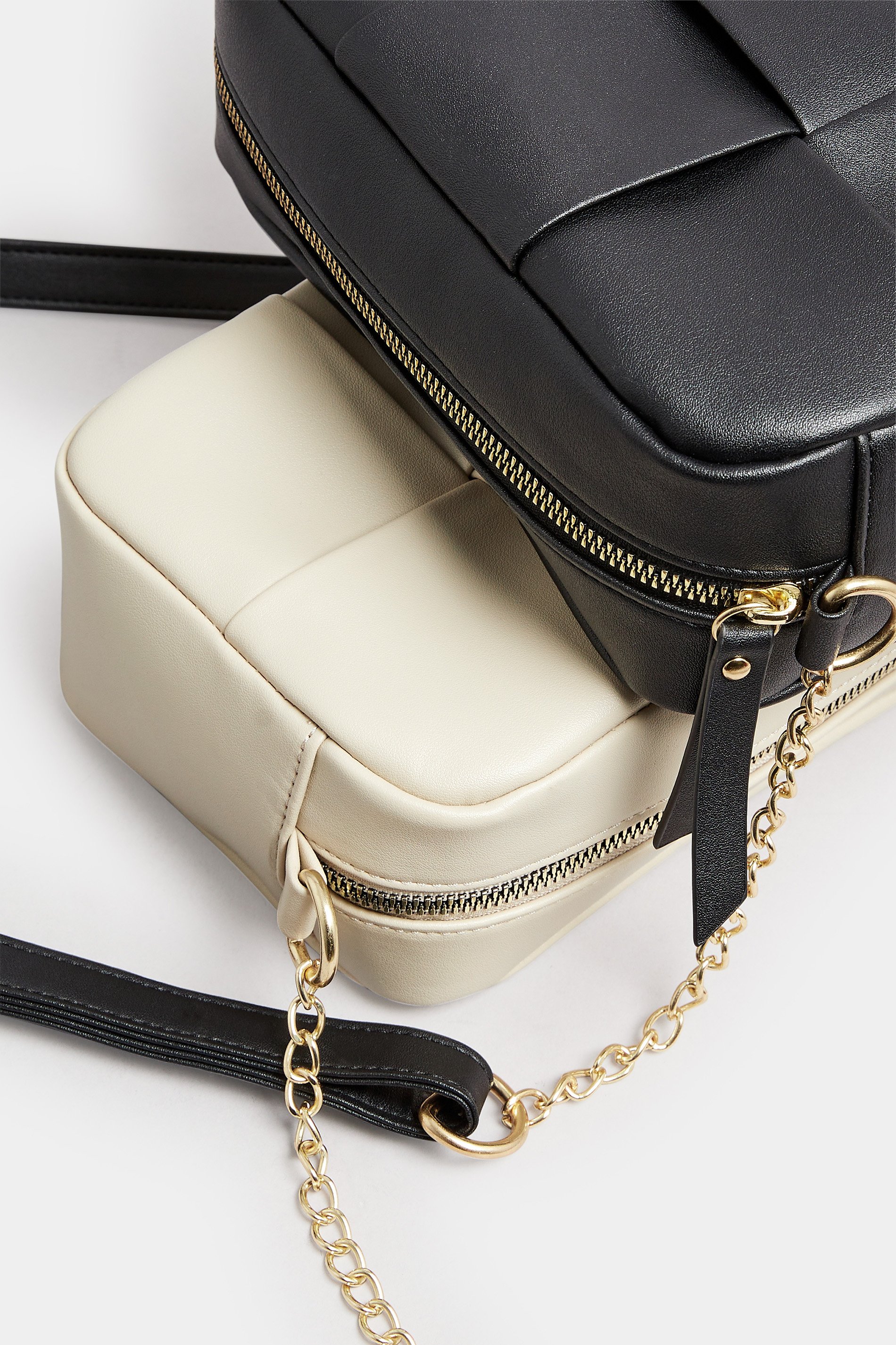 Black Woven Detail Cross Body Bag | Yours Clothing 7