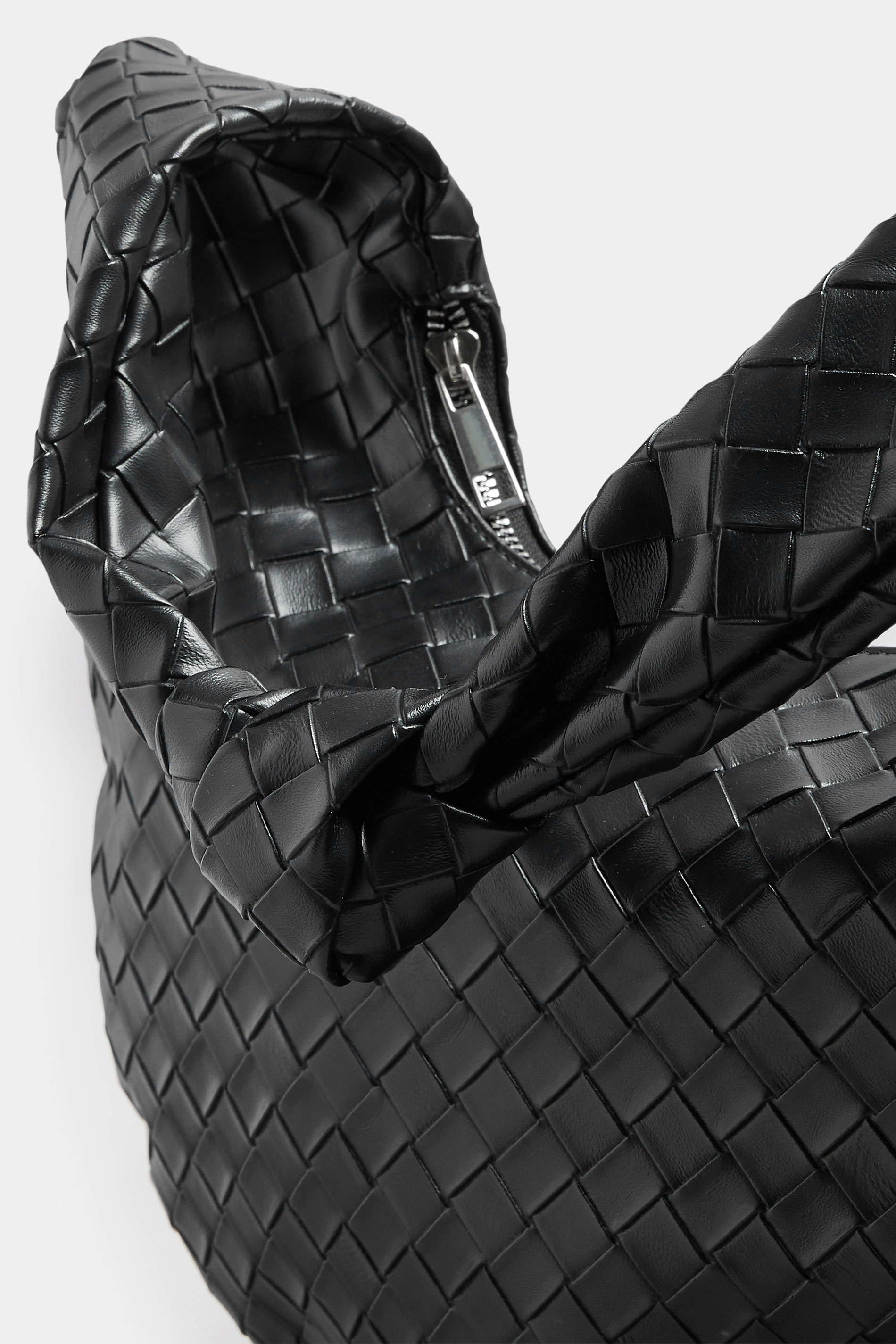 Black Knot Detail Woven Shoulder Bag | Yours Clothing 5
