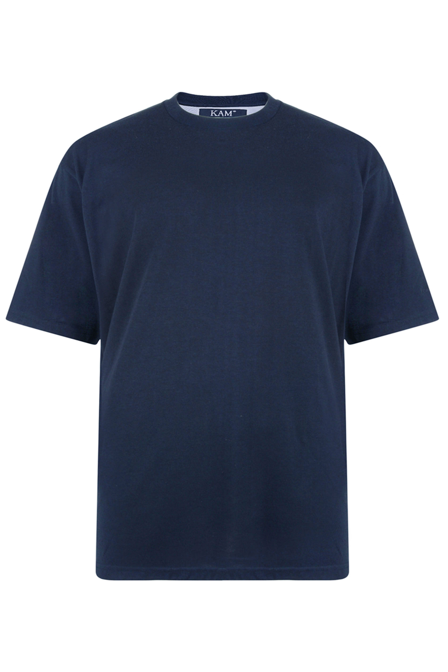 KAM Navy Blue Plain T-Shirt | BadRhino 1