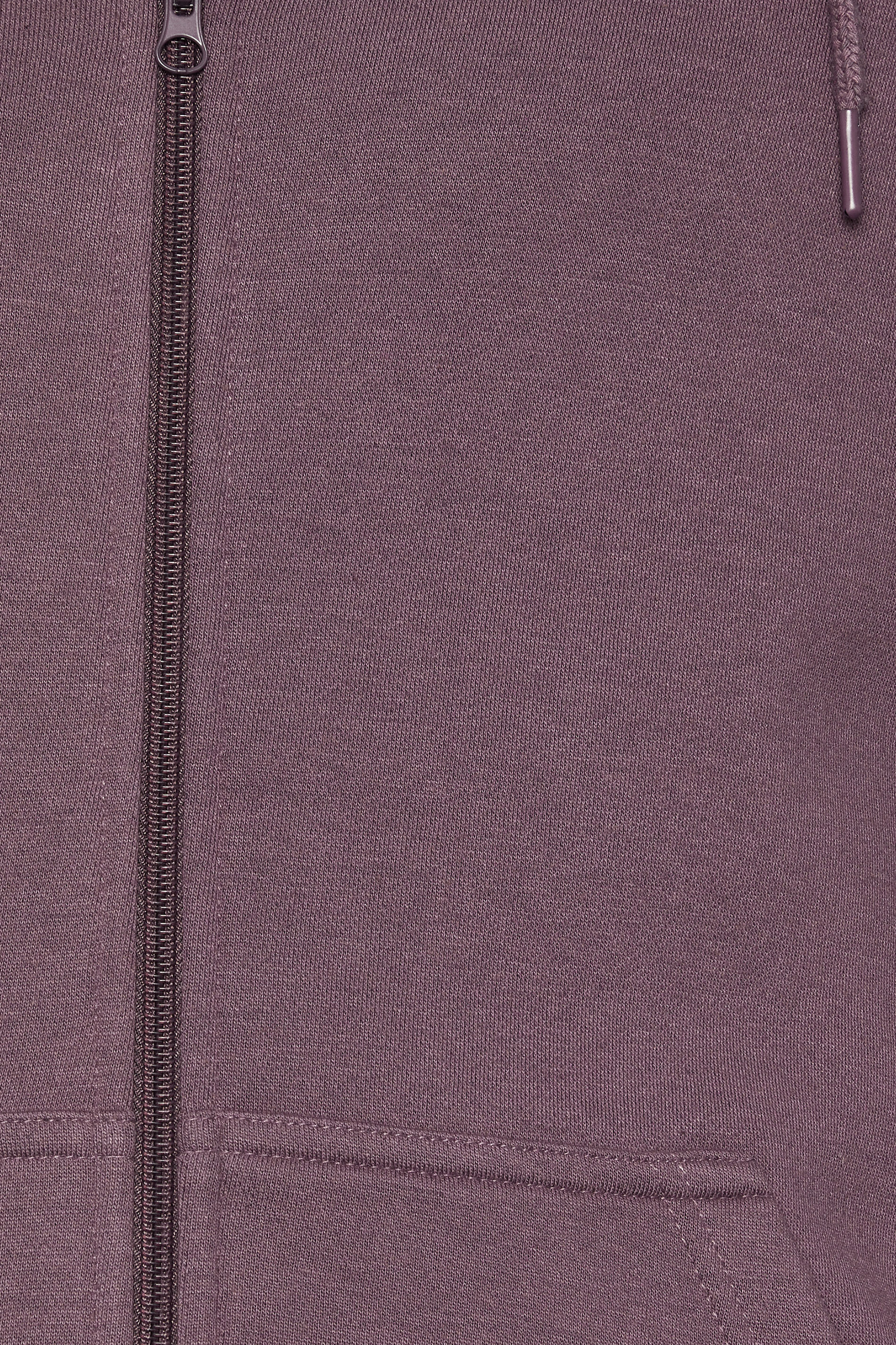 BadRhino Big & Tall Plum Purple Premium Zip Through Hoodie | BadRhino 3