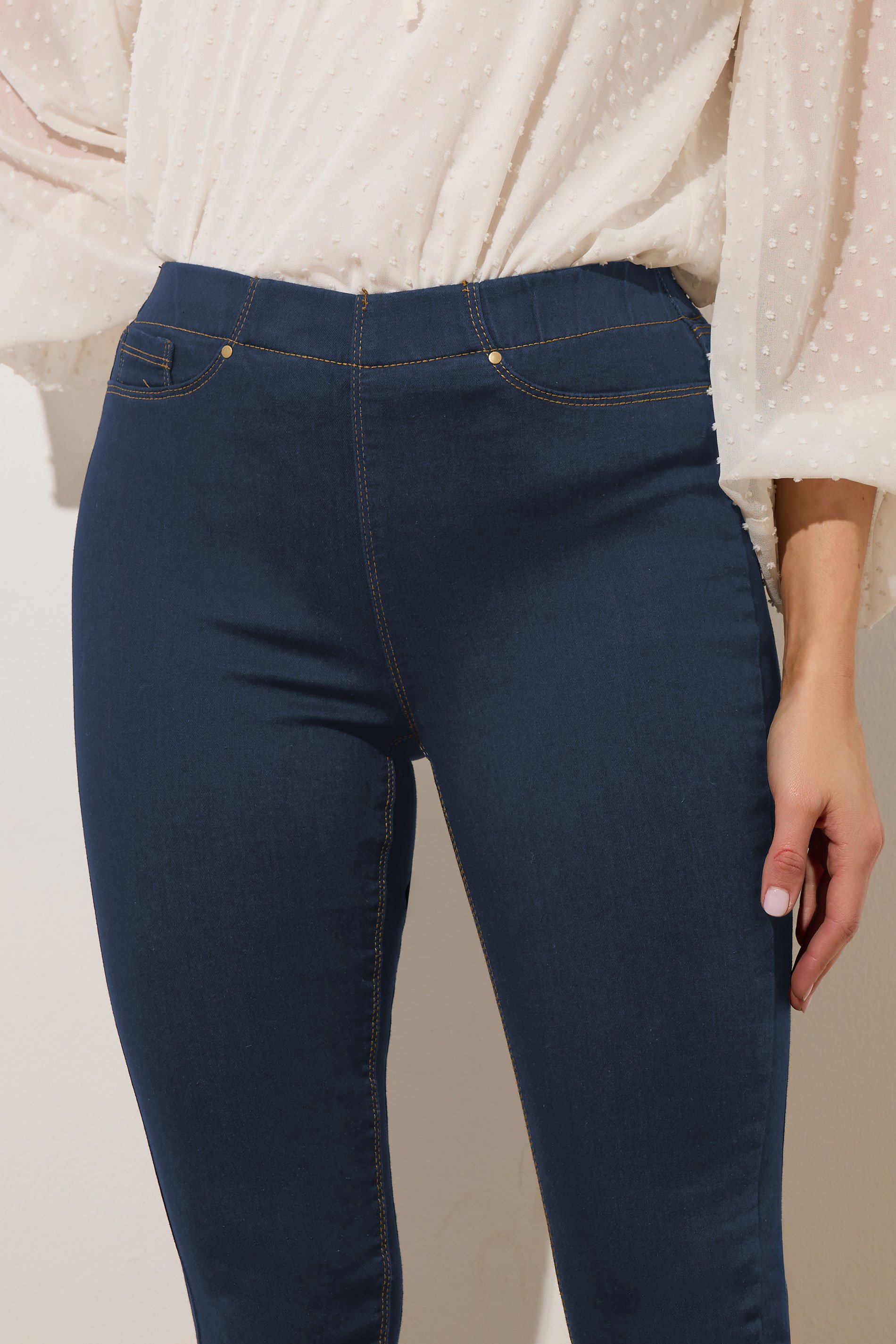 LTS Tall Indigo Blue JENNY Jeggings | Long Tall Sally 4
