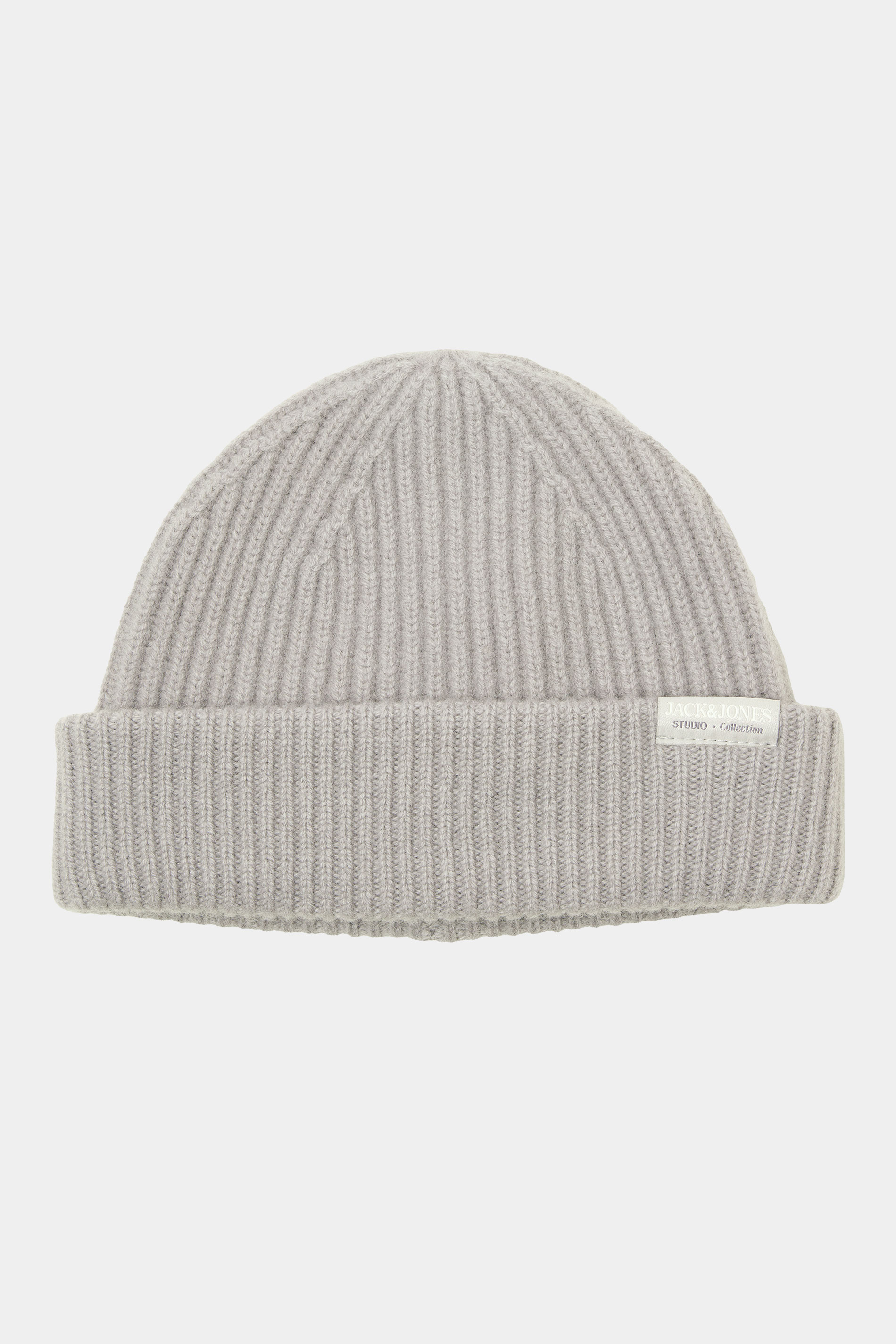 JACK & JONES Big & Tall Ultimate Grey Wool Beanie | BadRhino 1