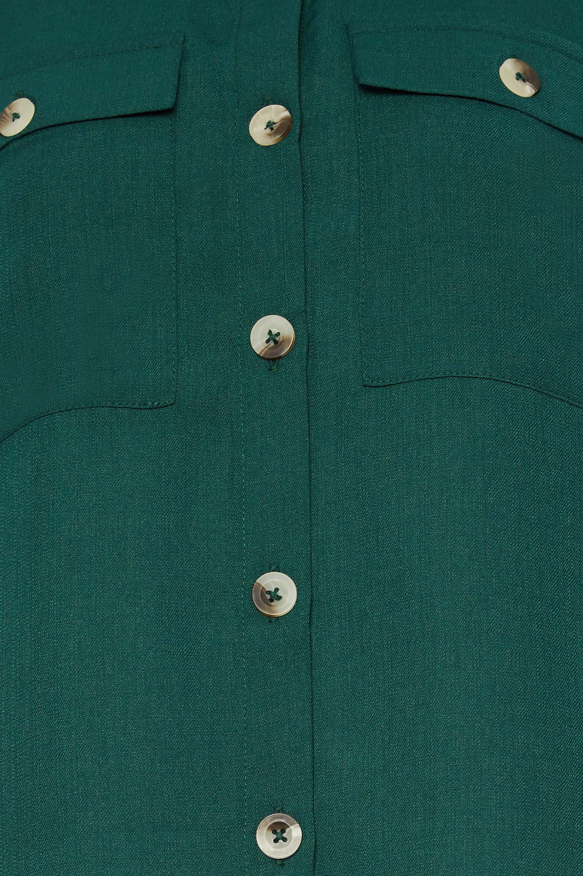 LTS Tall Green Long Sleeve Utility Shirt | Long Tall Sally 5
