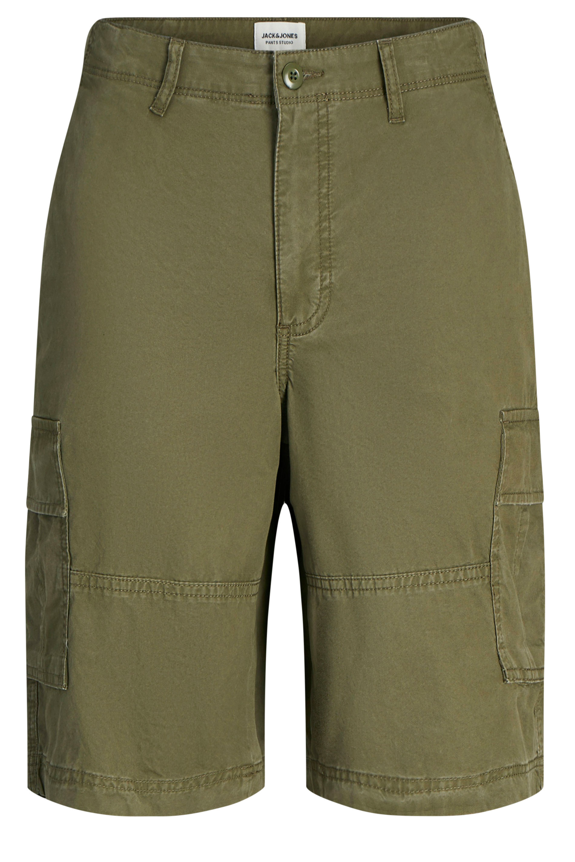 JACK & JONES Big & Tall Olive Green Cargo Shorts 3