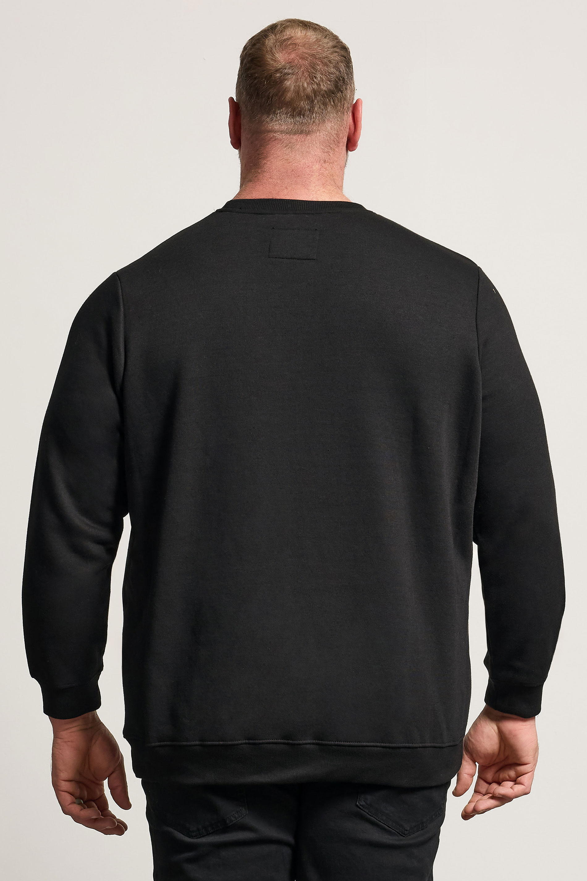 BadRhino Big & Tall Black Skull & Snake Graphic Sweatshirt | BadRhino 4