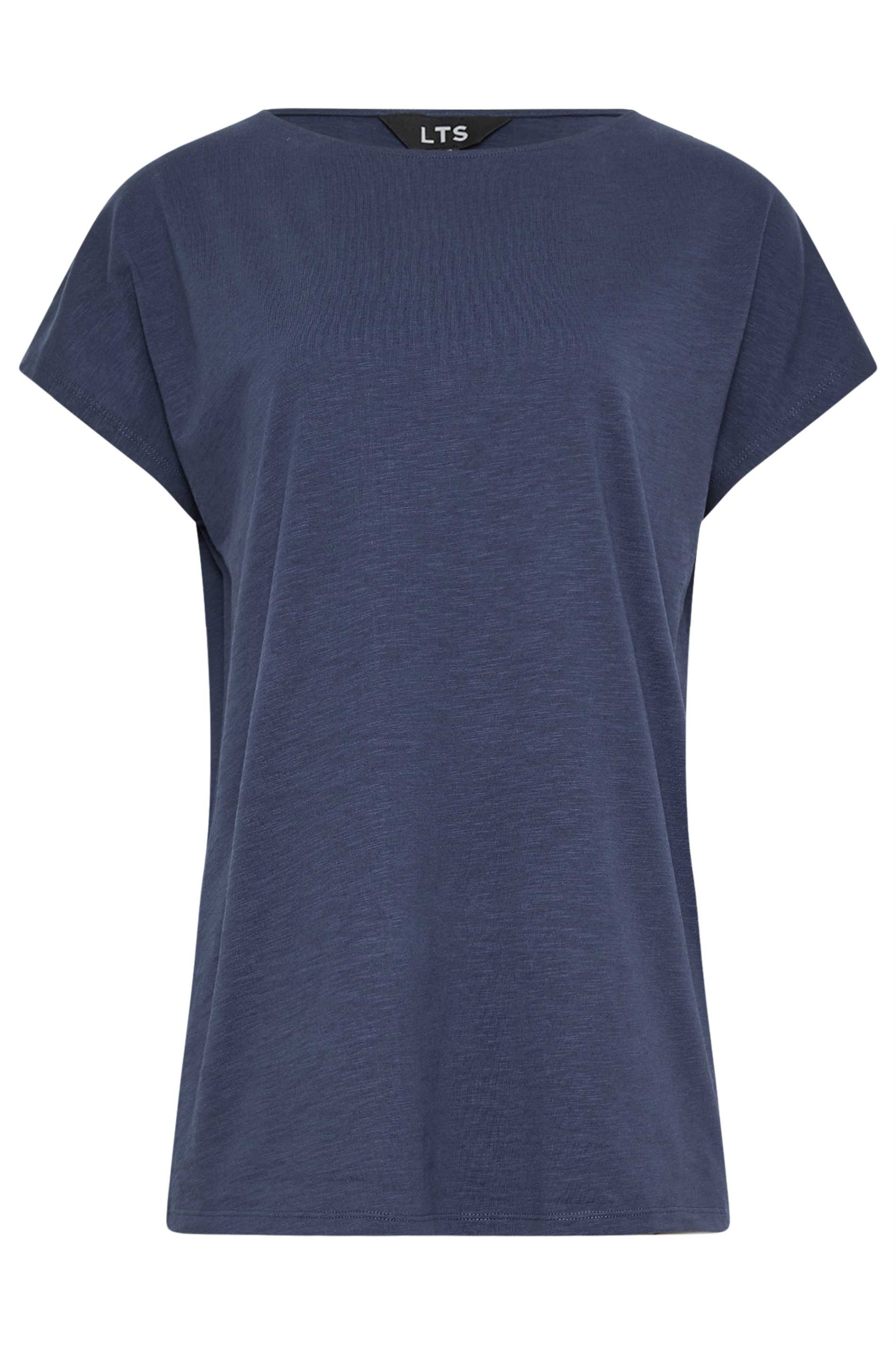 LTS Tall Womens Dark Blue Short Sleeve T-Shirt