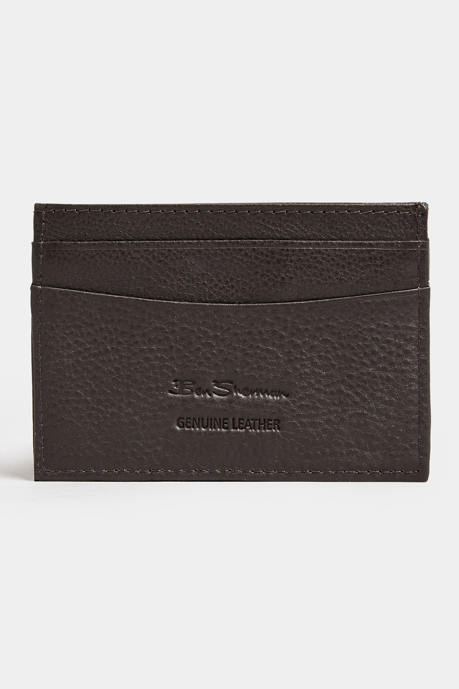 BEN SHERMAN Brown Leather 'Koki' Cardholder| BadRhino 2
