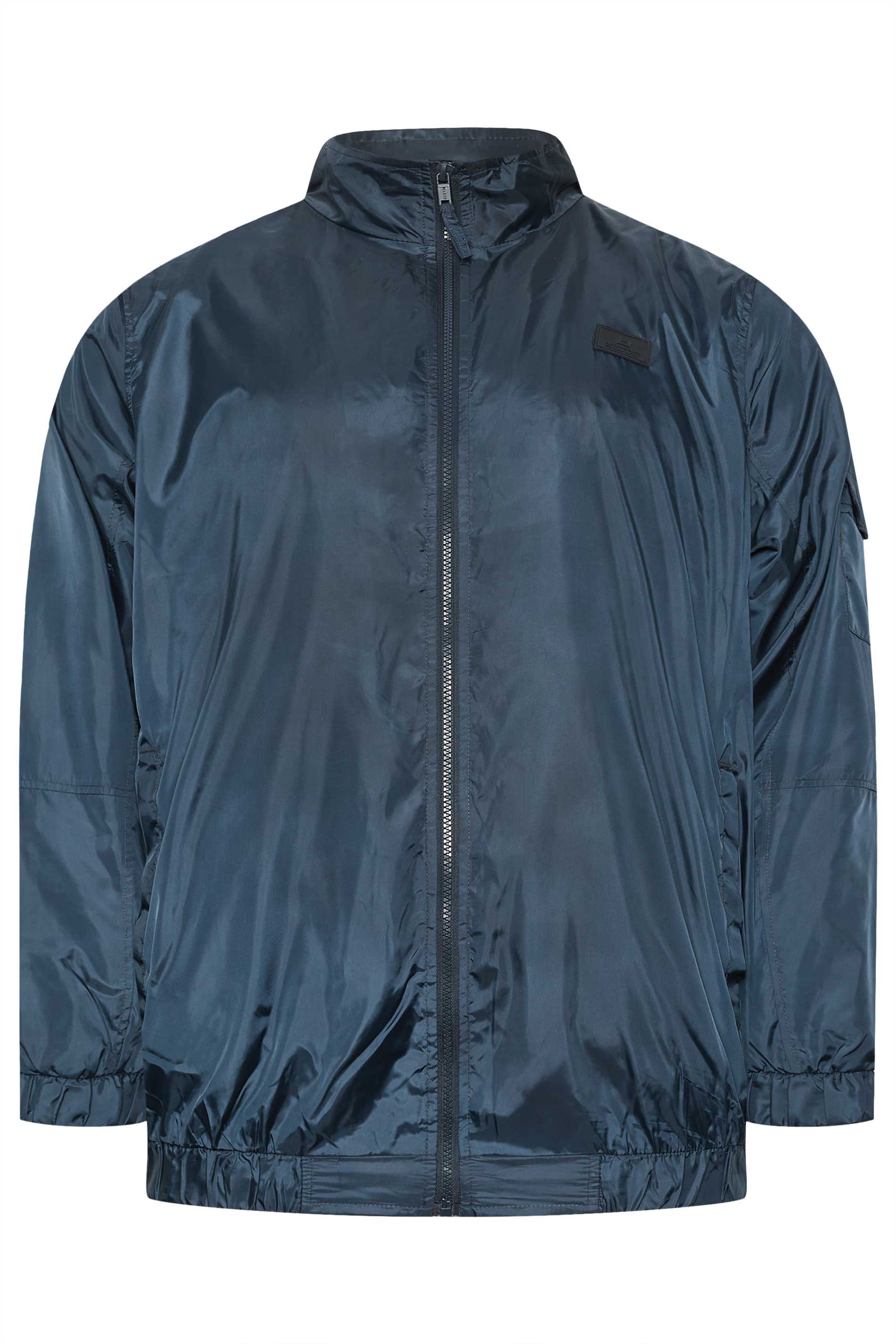 BLEND Big & Tall Navy Blue Lightweight Jacket | BadRhino 2