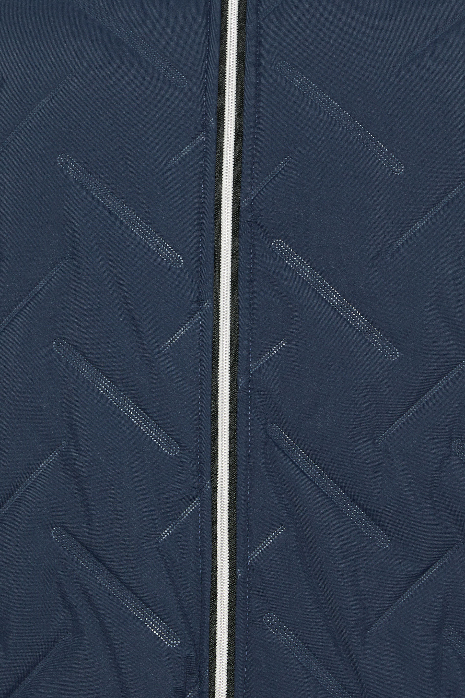 D555 Big & Tall Navy Blue Quilted Padded Jacket | BadRhino 6