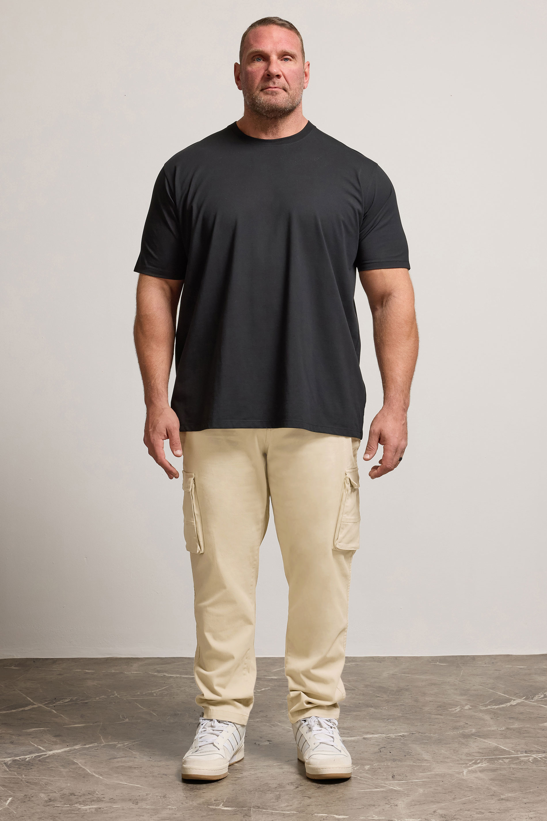 BadRhino Beige Brown Stretch Cargo Trousers | BadRhino 2