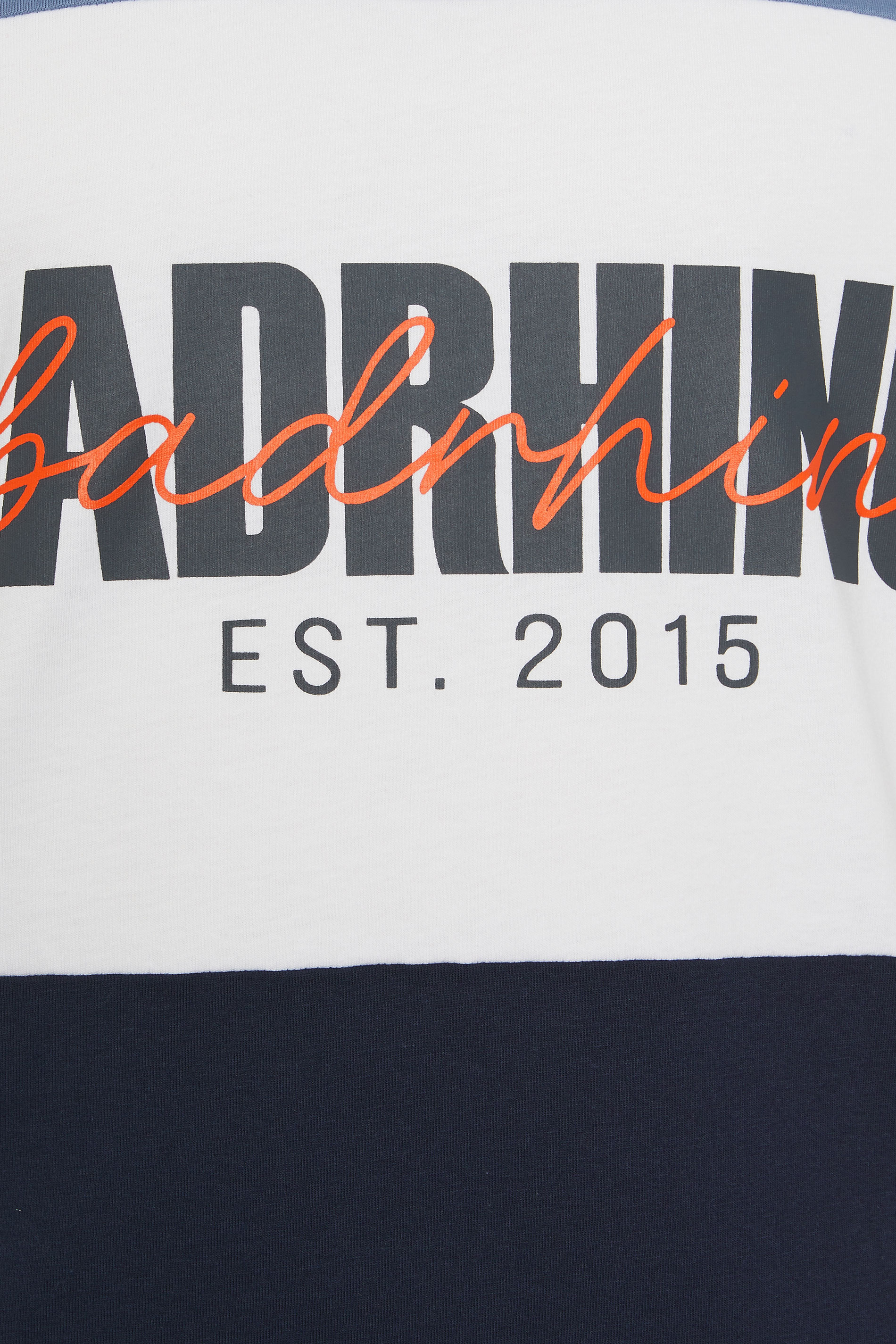 BadRhino Big & Tall Blue Cut & Sew Scripted T-Shirt | BadRhino 7