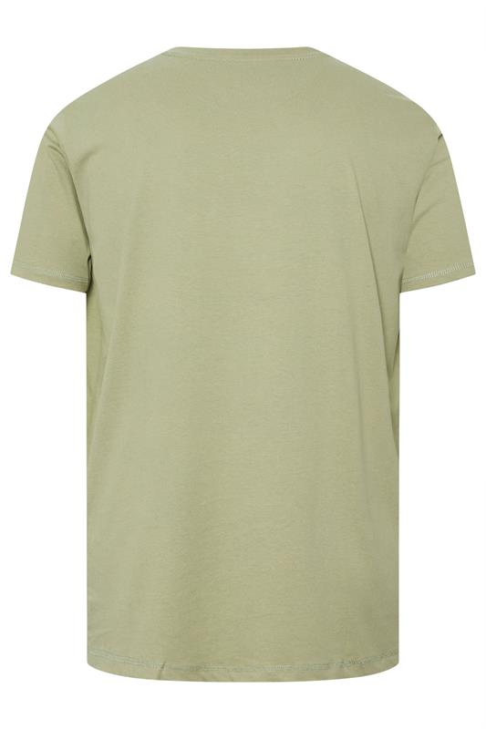FIRETRAP Big & Tall Green Logo Print T-Shirt | BadRhino 2